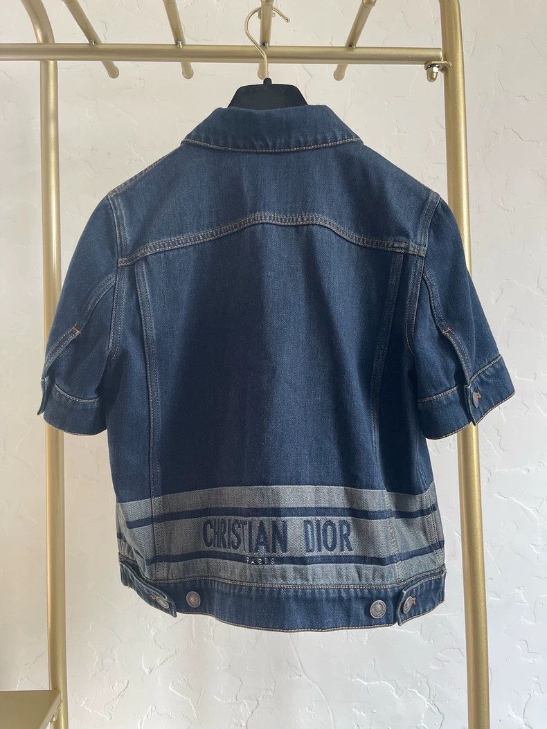 Dior Dior 24ss letter denim jacket Size XS / US 0-2 / IT 36-38 - 2 Thumbnail