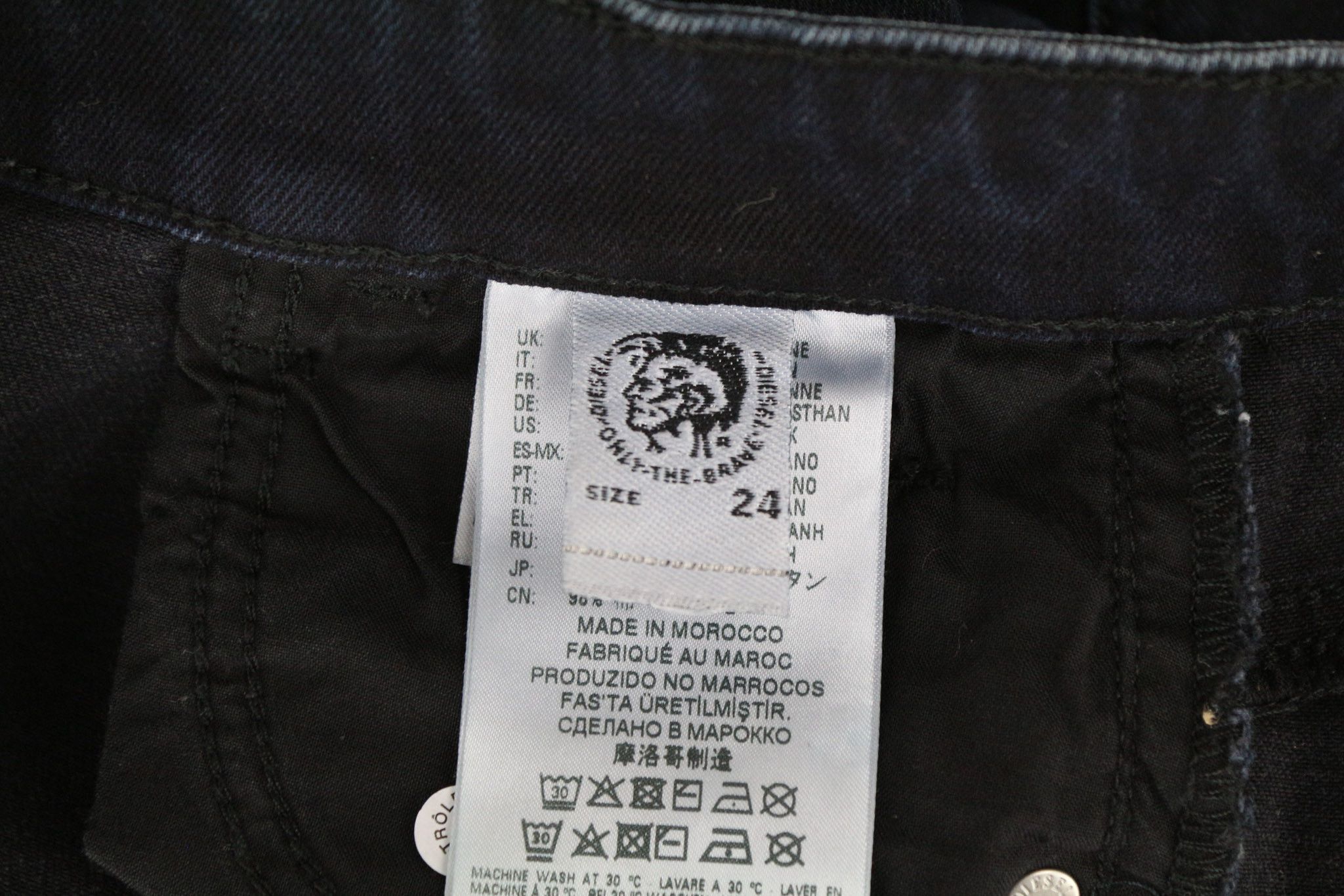 Diesel D-EISELLE 069GL W24/L30 Blue Stretch High Waist Jeans 69894 Size 24" / US 00 / IT 34 - 6 Thumbnail