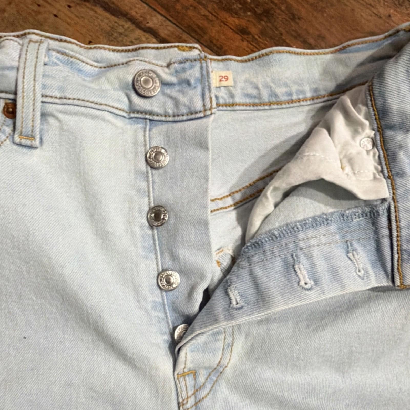 Levi's Levi's Ribcage Straight Ankle Denim Jeans RawHem WomenSize29 Size 29" - 5 Thumbnail