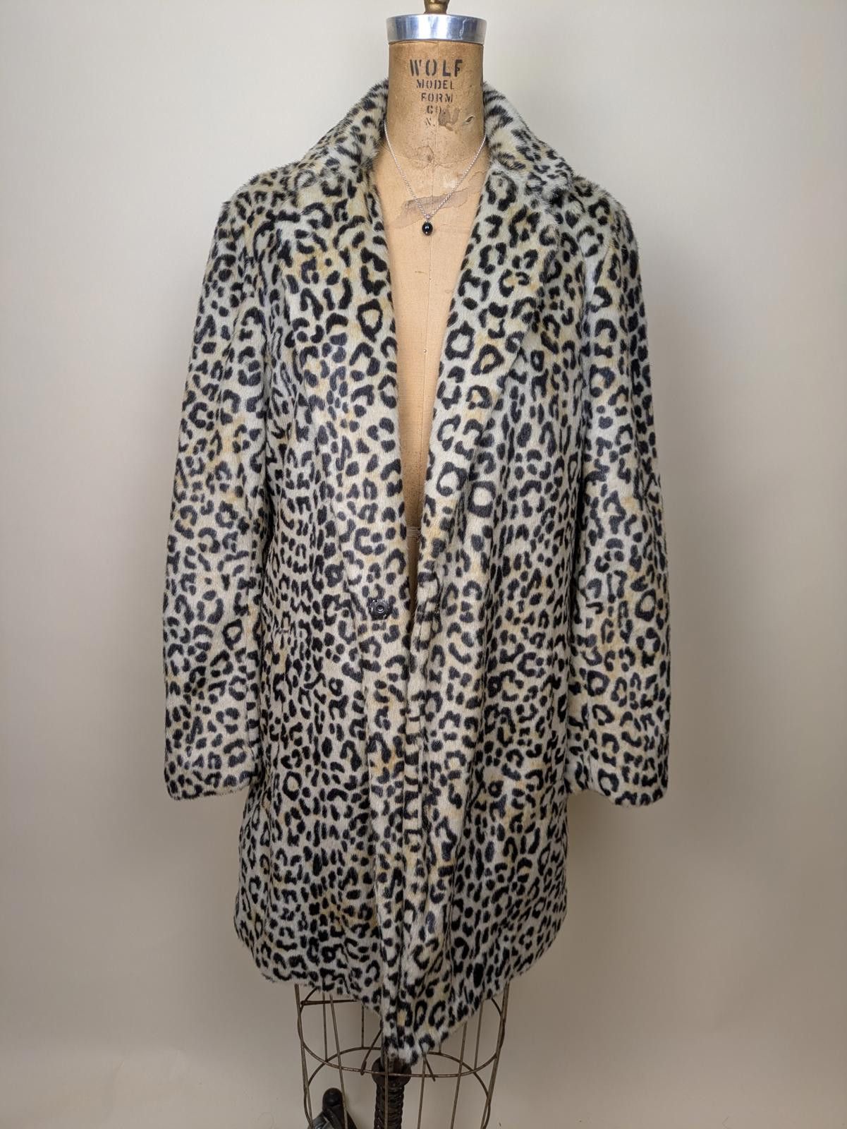 Mango animal leopard print faux fur coat Size S / US 4 / IT 40 - 1 Thumbnail