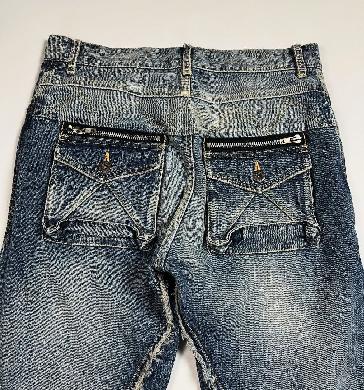 Hysteric Glamour 2000s Ministry Candy Japanese Distressed Wash Jeans y2k Lgb Size US 31 - 4 Thumbnail