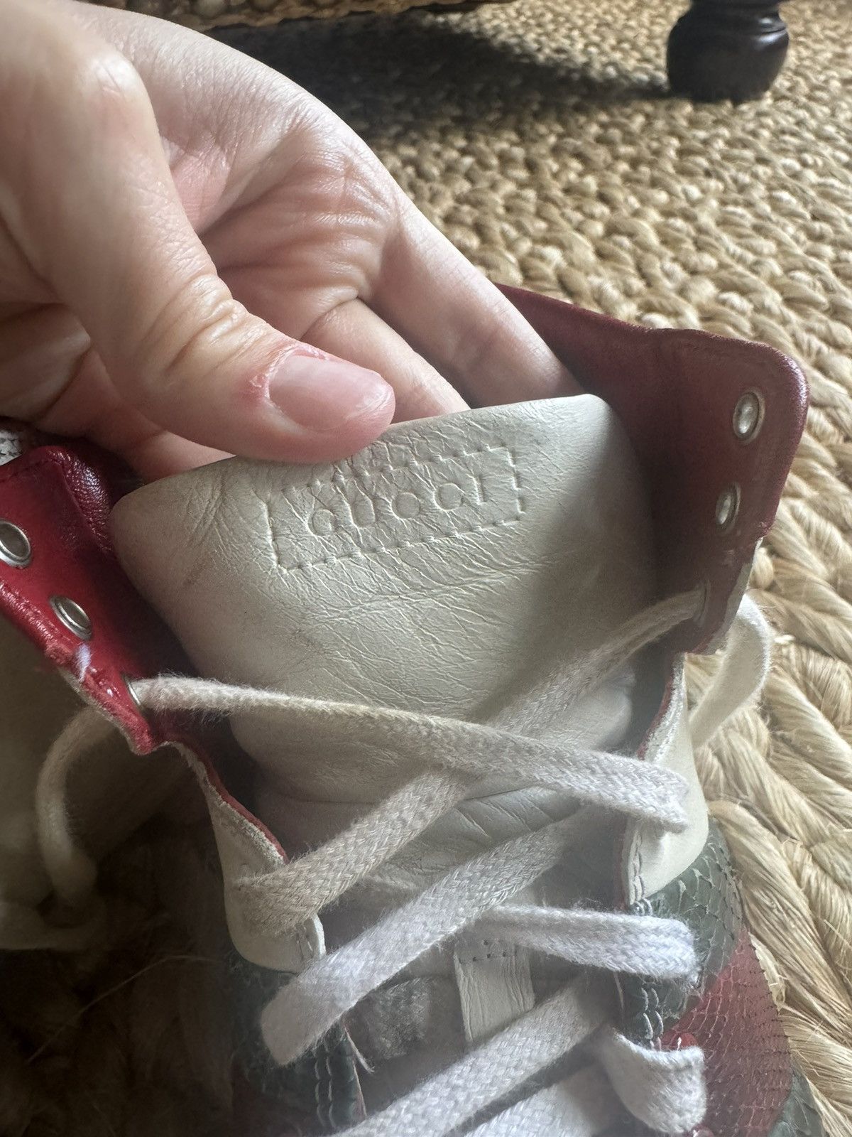 Gucci Vintage Gucci High-Top Sneakers Size US 7.5 / IT 37.5 - 4 Thumbnail