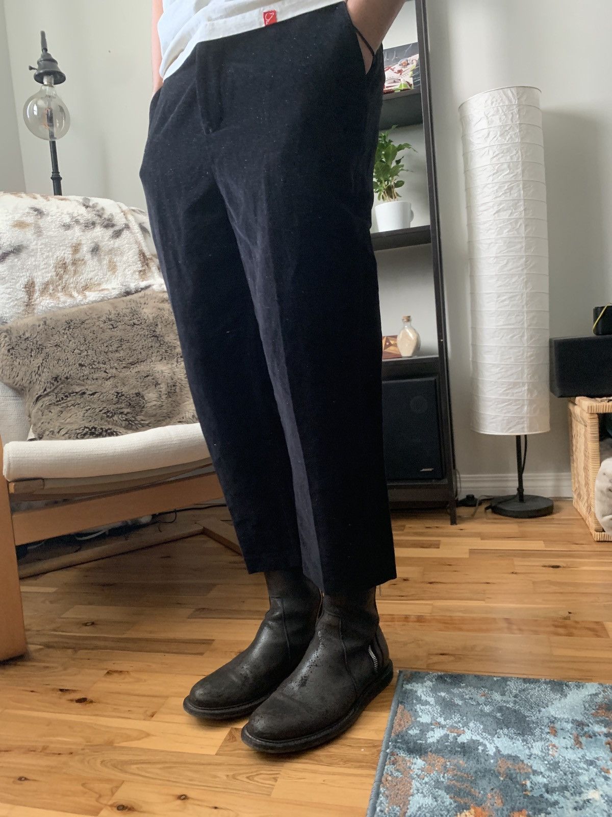 スーツ Rick Owens Astaire cropped Rick Owens Black Cropped Astaire Trousers Rick Owens