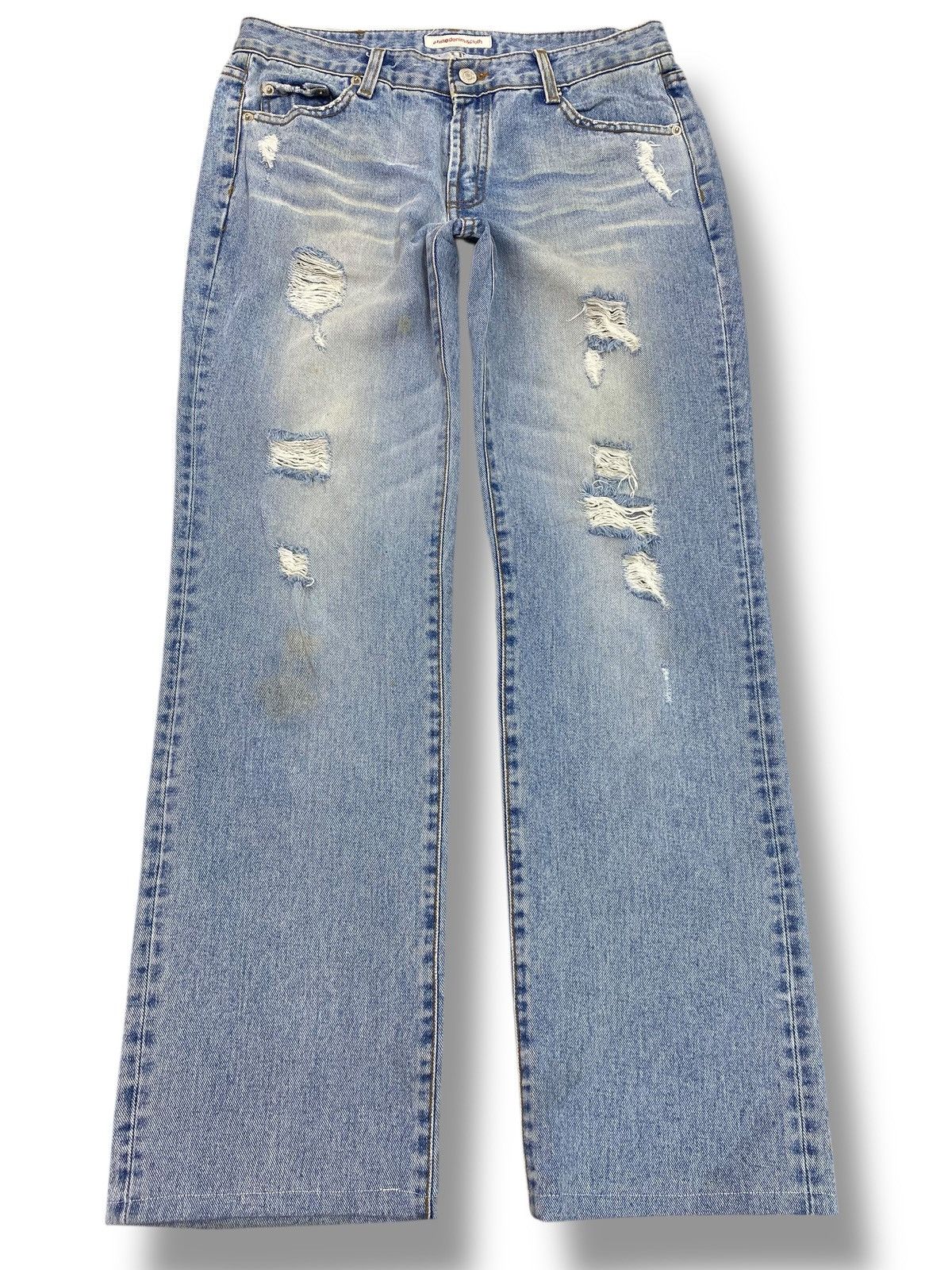 Japanese Brand Japanese Brand Asid Distressed Style Straight Cut Jeans Size US 30 / EU 46 - 1 Thumbnail