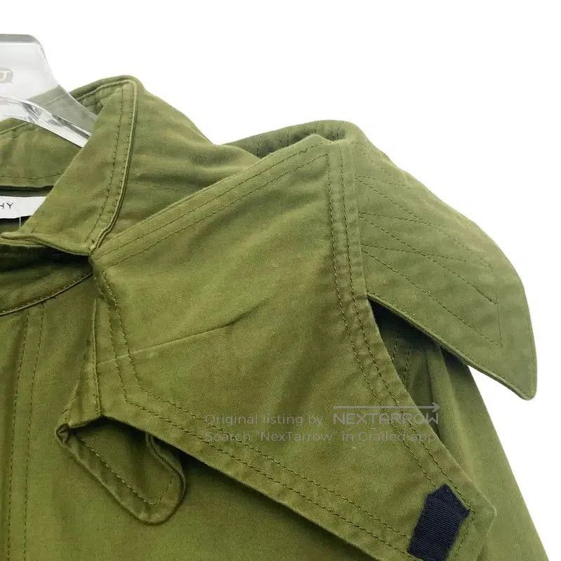 Givenchy Givenchy Green Printed Long Coat for Women . Size L / US 10 / IT 46 - 3 Thumbnail