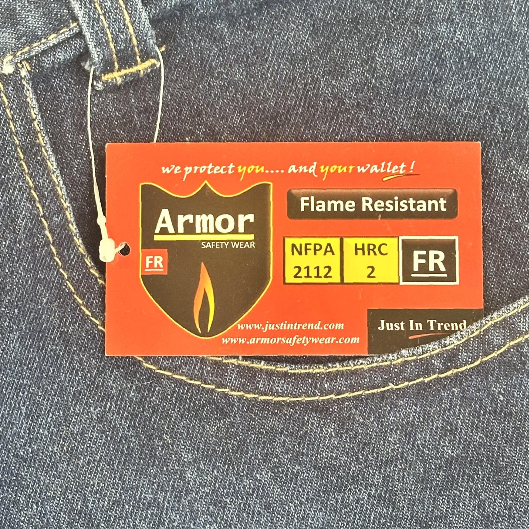 Vintage Armor Jeans Mens 40x30 Flame Resistant FR Work Pants NFPA 2112 HRC 2 Blue Size US 40 / EU 56 - 4 Thumbnail