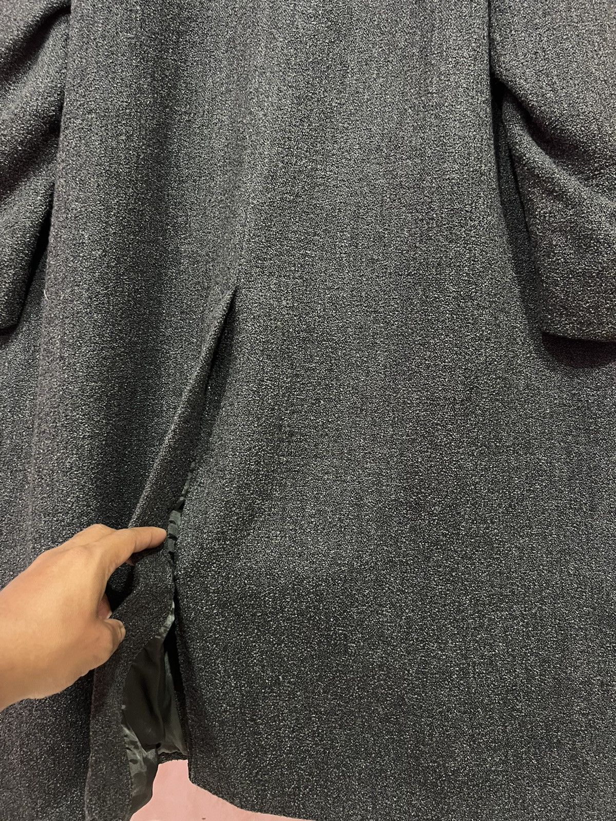 Sonia Rykiel 🔥 RYKIEL HOMME WOOL LONG COAT - GREY Size US L / EU 52-54 / 3 - 14 Thumbnail