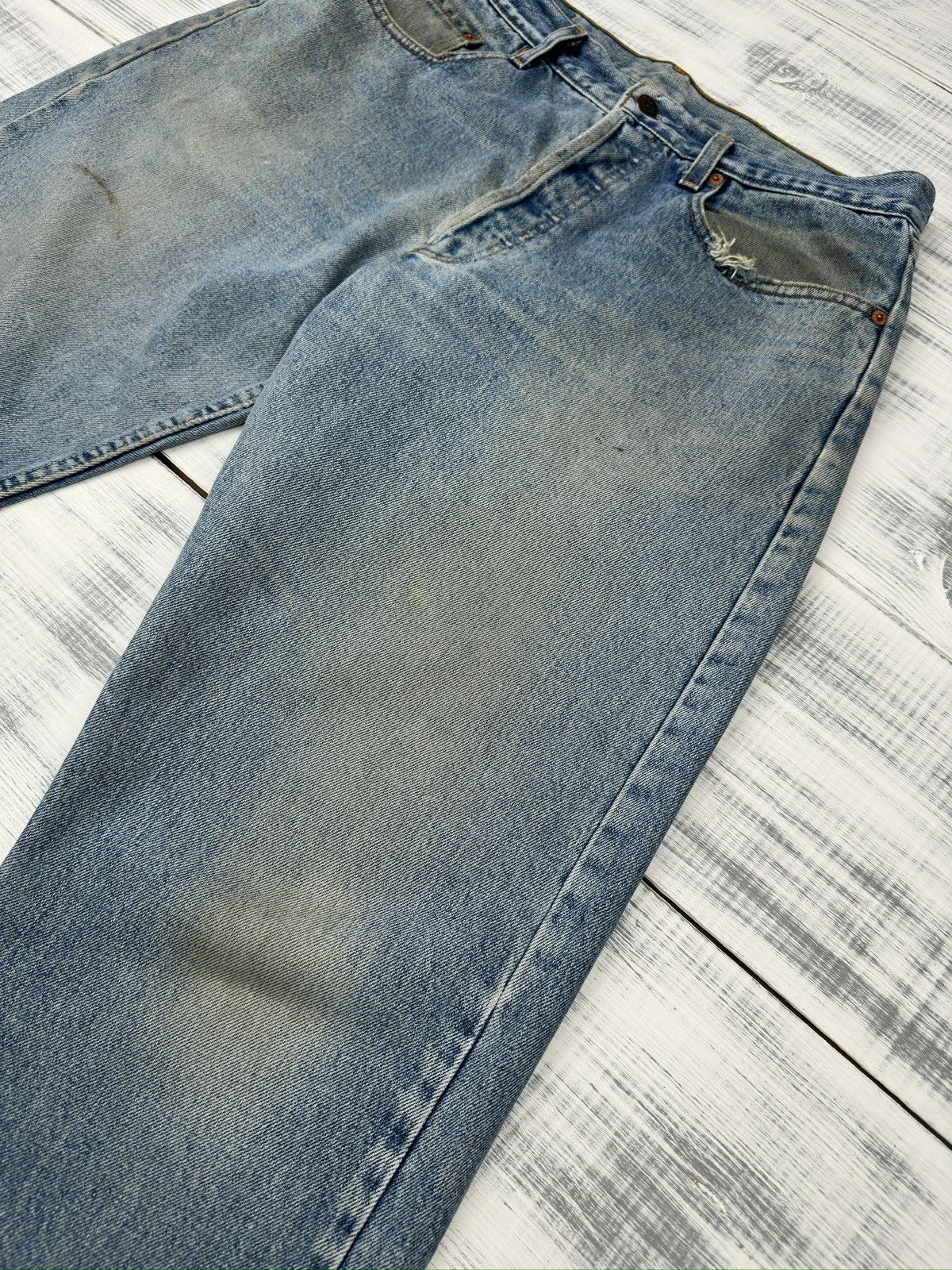 Levi's Vintage Levi's 618 Orange Tab Distressed Jeans Ripped Denim Size US 34 / EU 50 - 11 Thumbnail