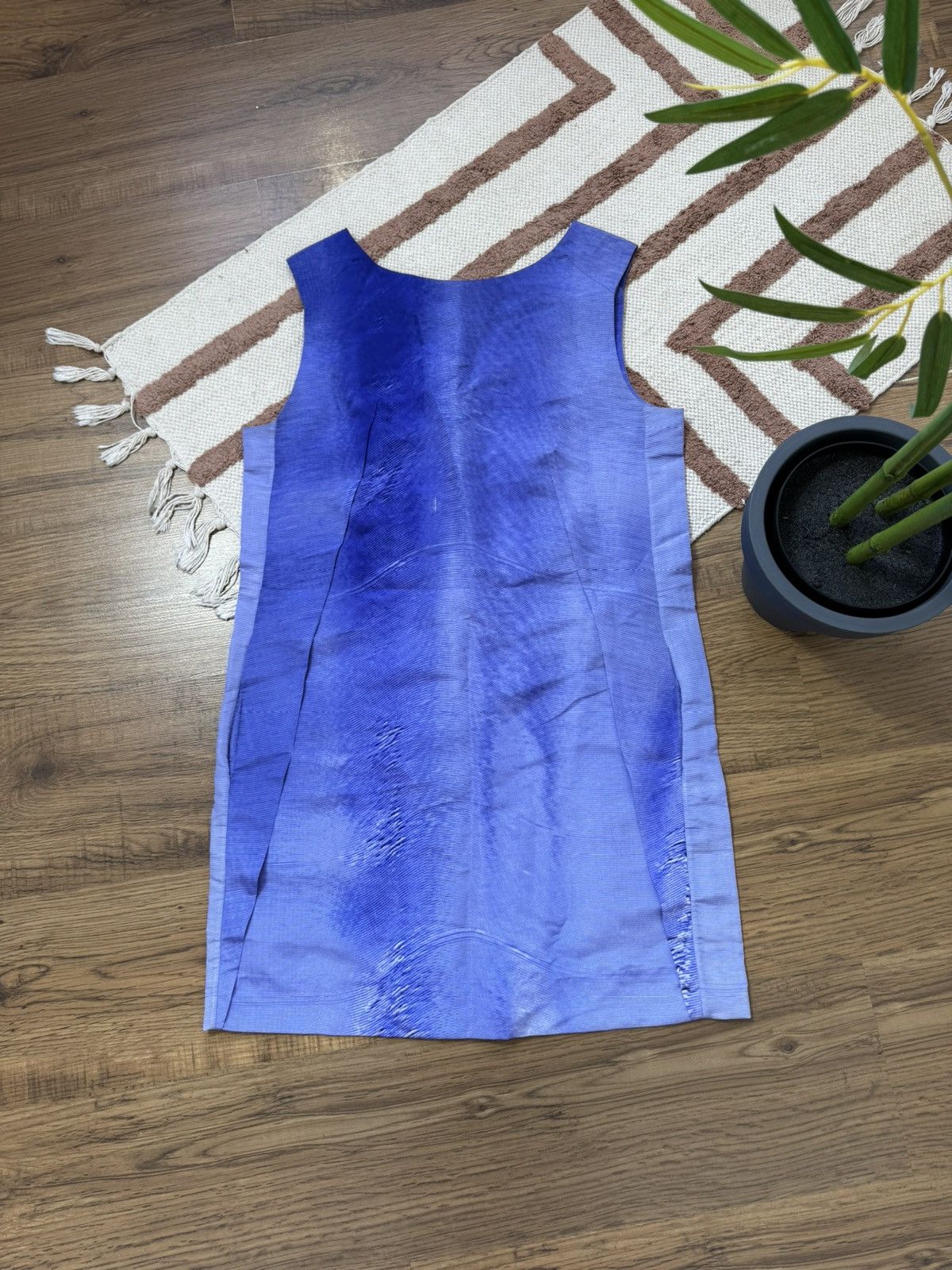 Marni VINTAGE MARNI BLUE NYLON/SILK DRESS Size M / US 6-8 / IT 42-44 - 1 Thumbnail