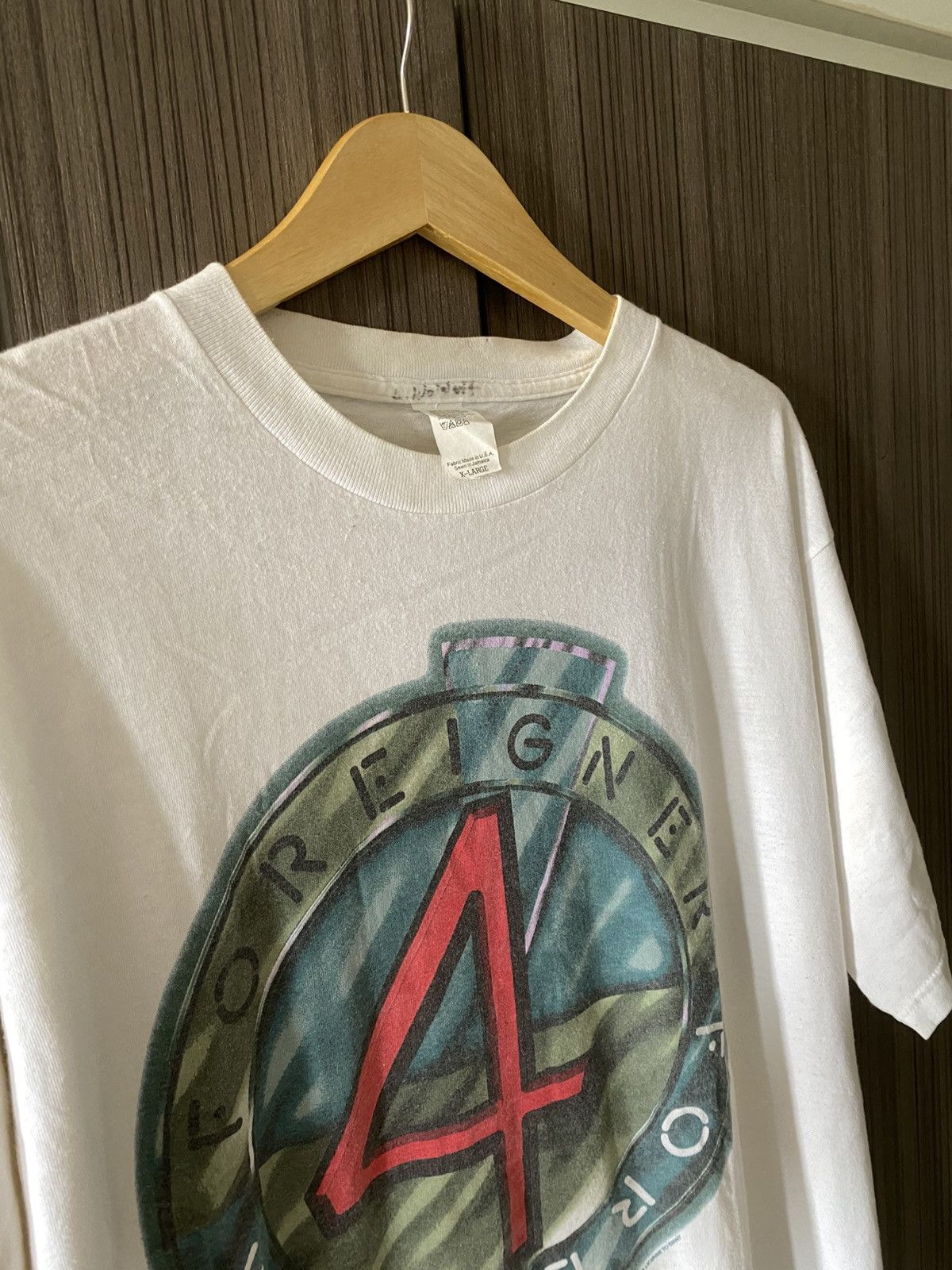 Vintage FOREIGNER Size US XL / EU 56 / 4 - 4 Thumbnail