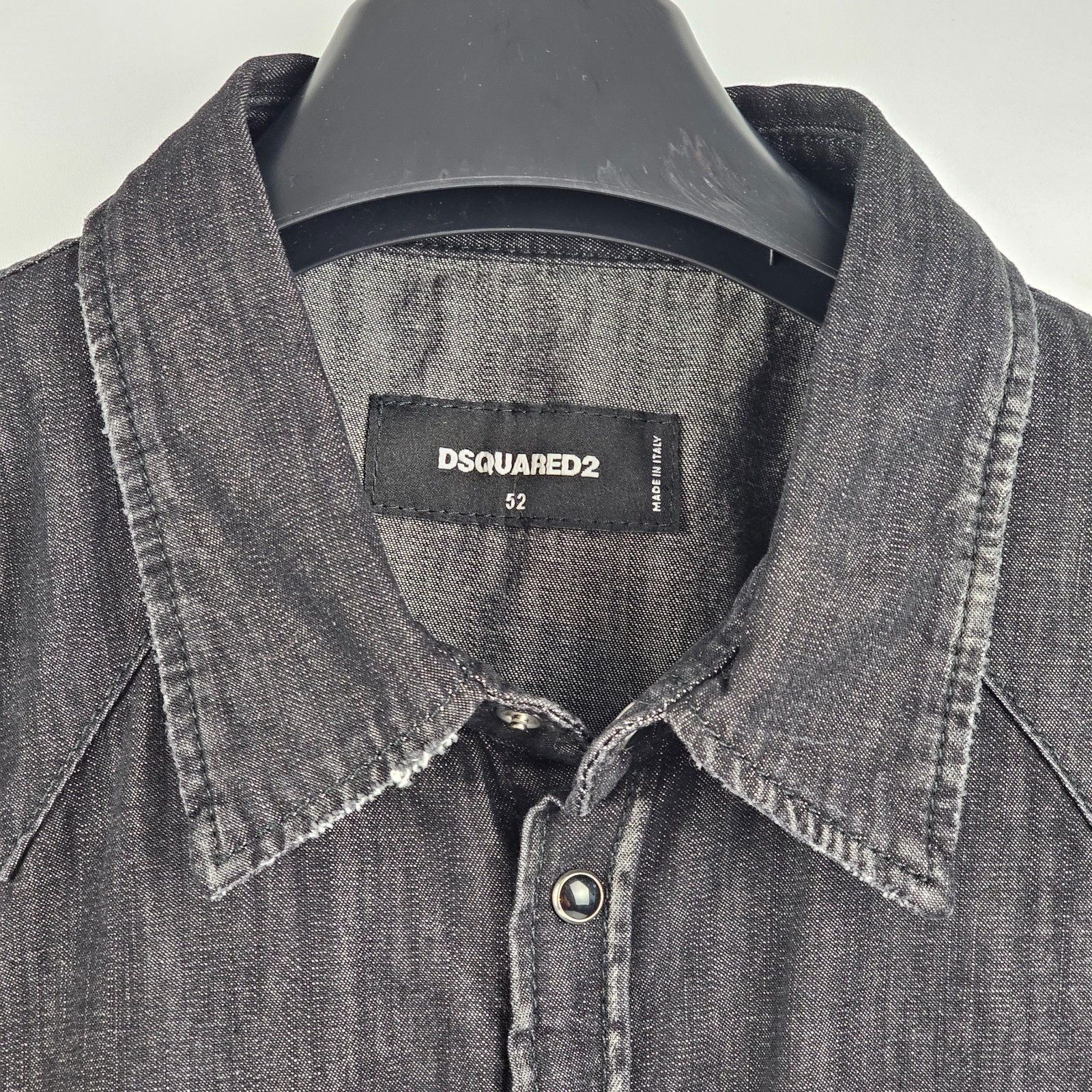 Dsquared2 DSQUARED2 Black Western Denim Shirt New & Authentic (Men's s Size US L / EU 52-54 / 3 - 5 Thumbnail