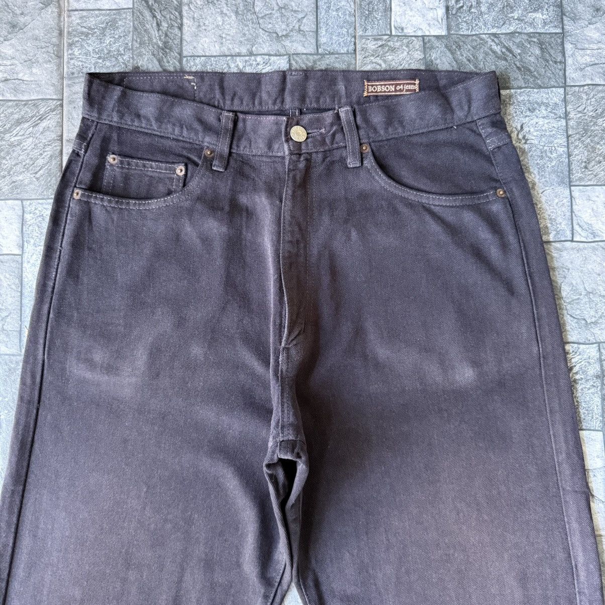 Japanese Brand Vintage Bson Black Denim Jean Pants W33 Size US 33 - 2 Thumbnail