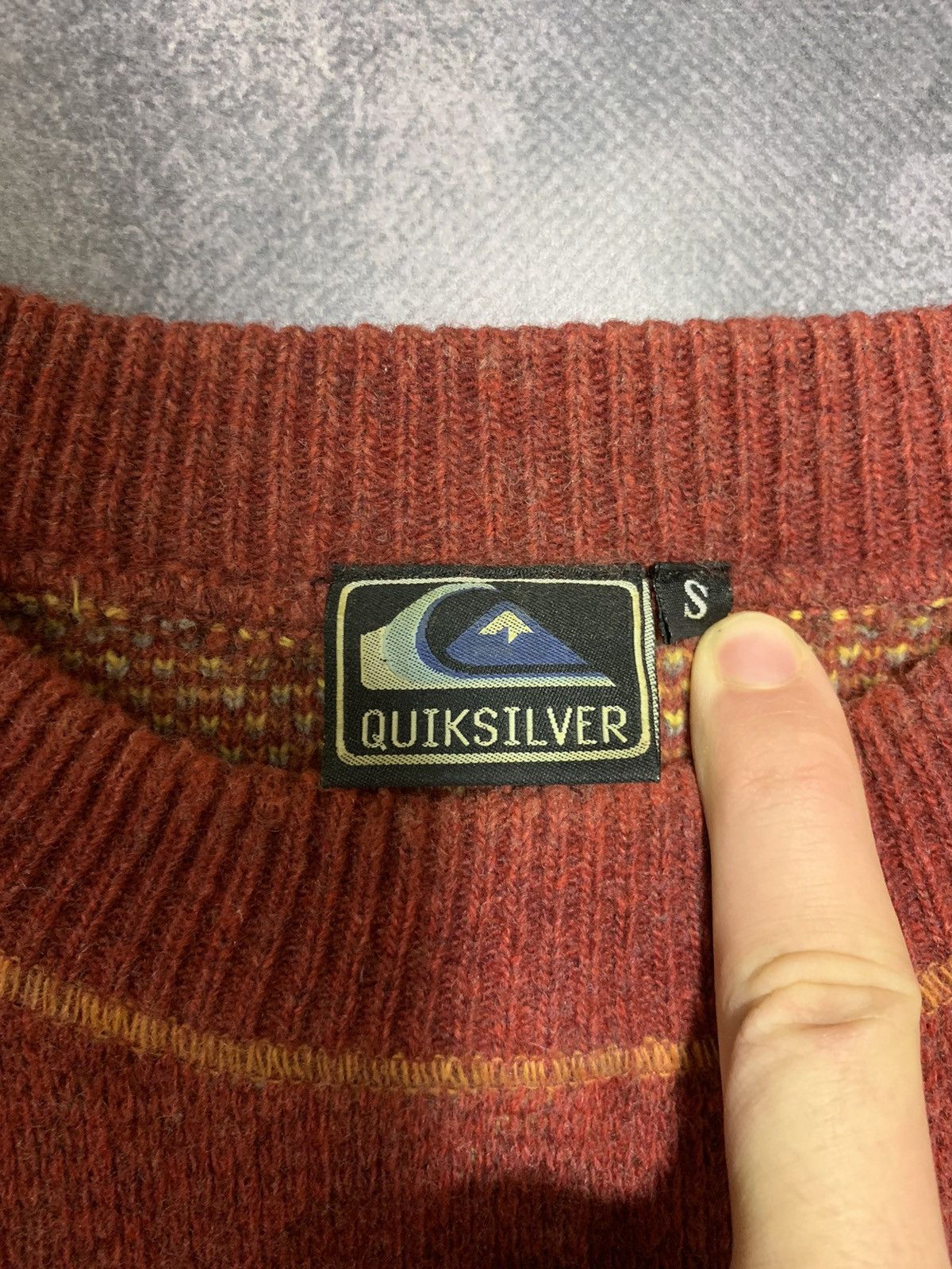 Quiksilver × Vintage Rare🍊 Vintage 90 s Quiksilver Embroidered Logo Sweatshirt Size US M / EU 48-50 / 2 - 9 Thumbnail