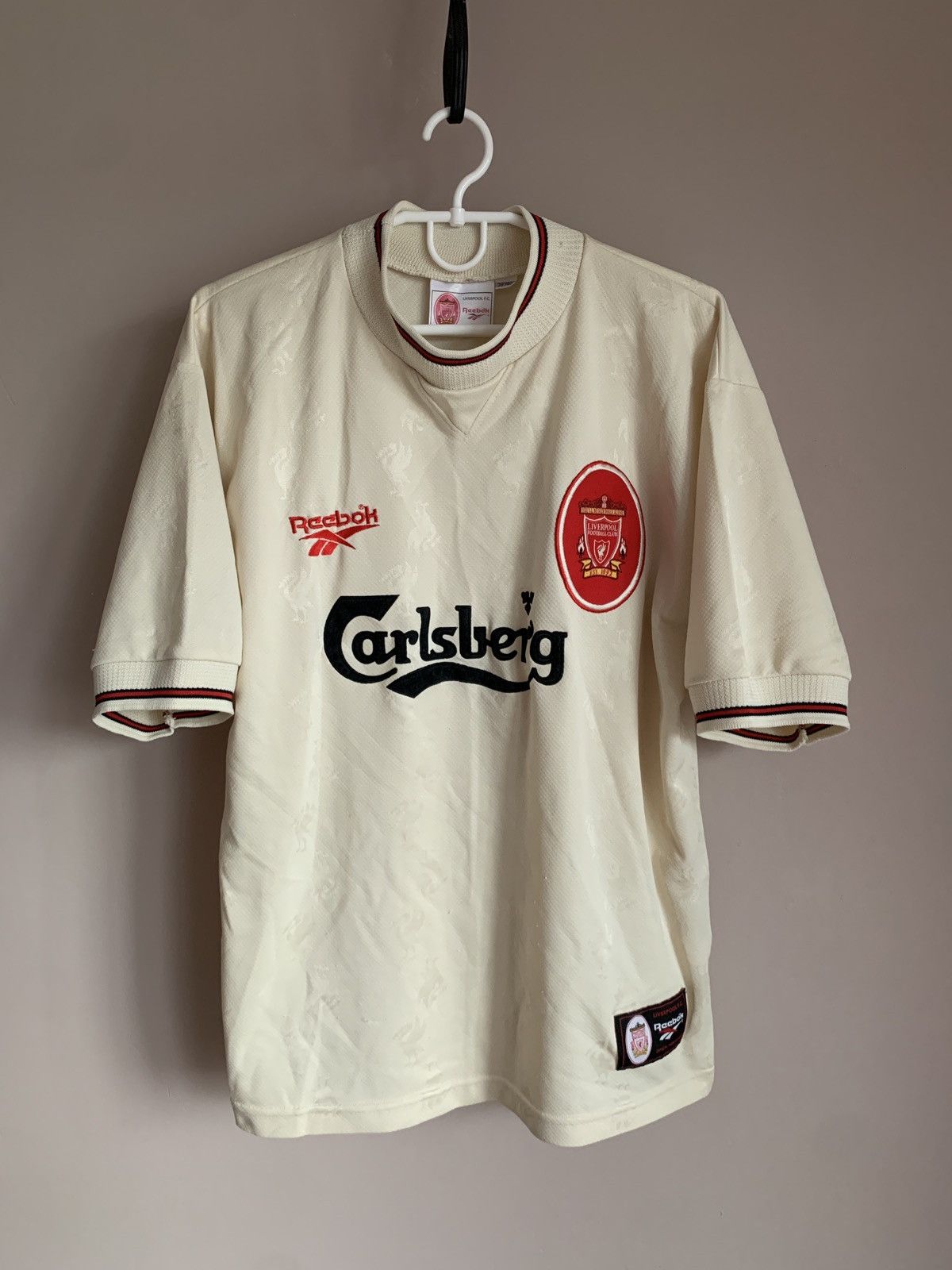Reebok Liverpool 1996/97 Away Football Shirt Reebok Vintage Soccer Size US M / EU 48-50 / 2 - 1 Thumbnail