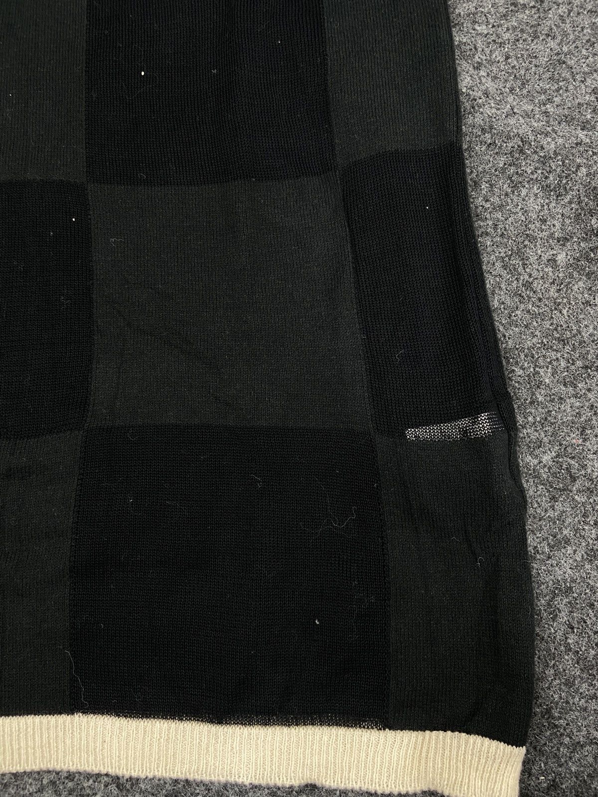 Y's Y's BLACK CHECKERED KNITTED TANKTOP Size S / US 4 / IT 40 - 5 Thumbnail
