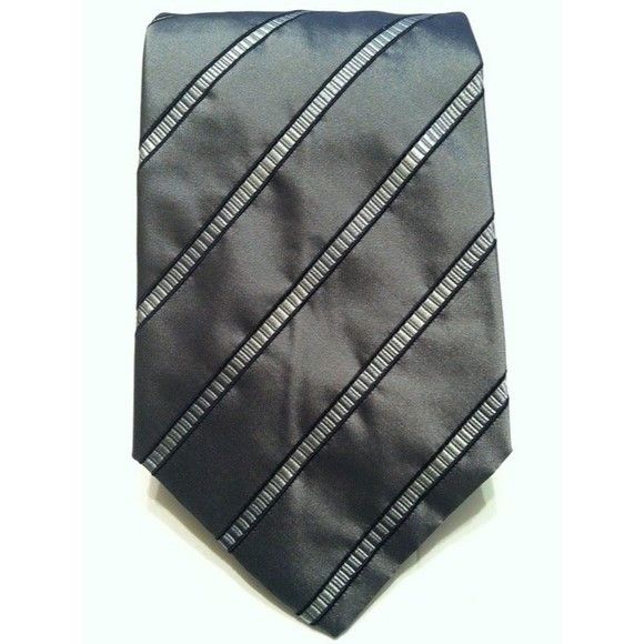 Other MONDO DI MARCO MEN'S NEW GRAY 100%SILK TIE WIDTH: 3 5/8" Size ONE SIZE - 3 Thumbnail