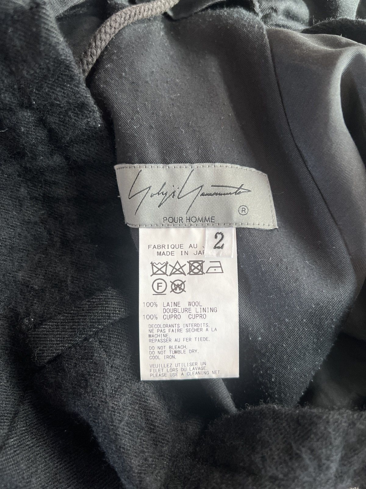 Yohji Yamamoto Yohji Yamamoto Pour Homme 1Tuck Wool Width Pants Size US 30 / EU 46 - 5 Thumbnail