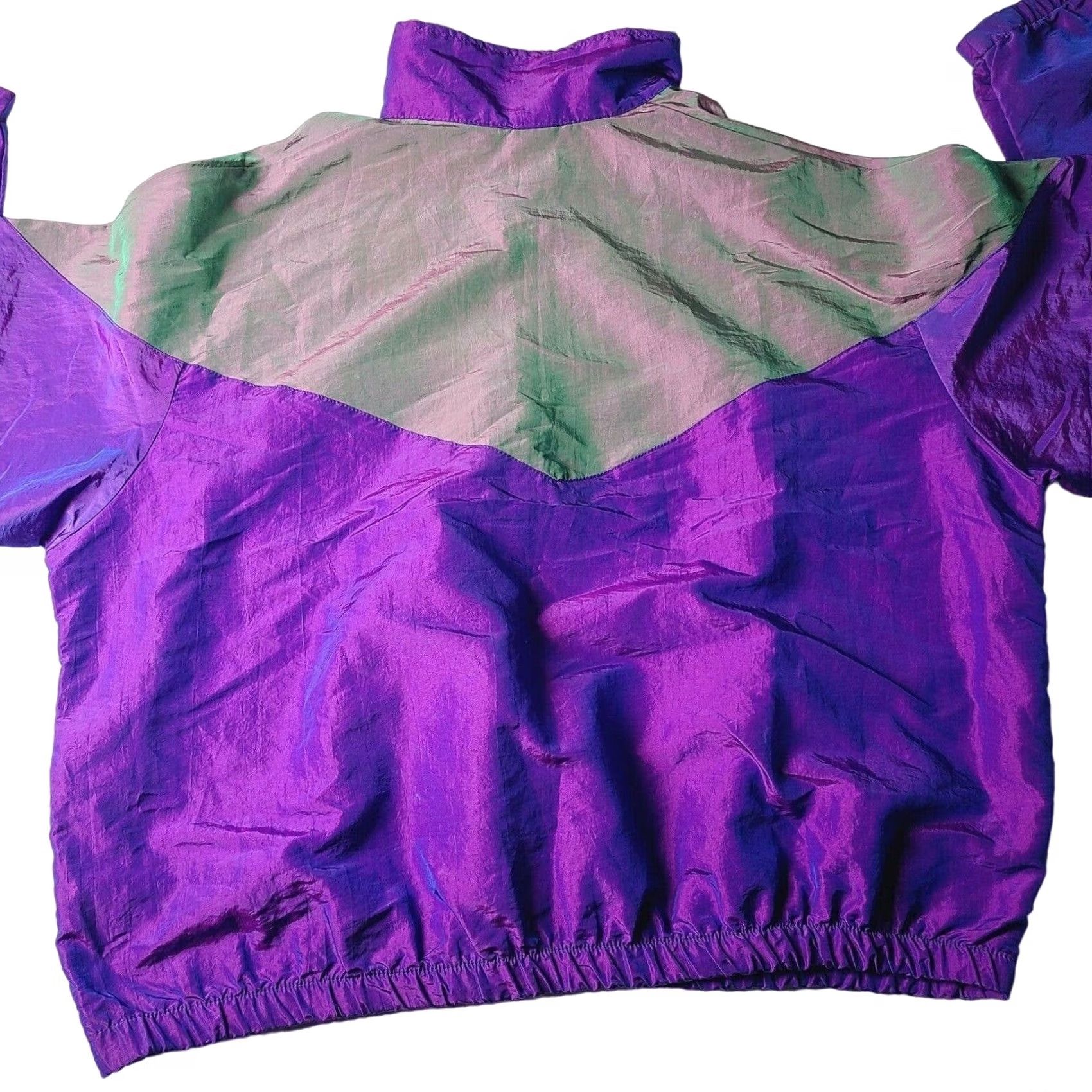 Vintage VINTAGE Ocean East Purple Iridescent Pullover Windbreaker 90s Mens L Nylon Jacket Windbreaker 90s Mens L Size US L / EU 52-54 / 3 - 3 Thumbnail