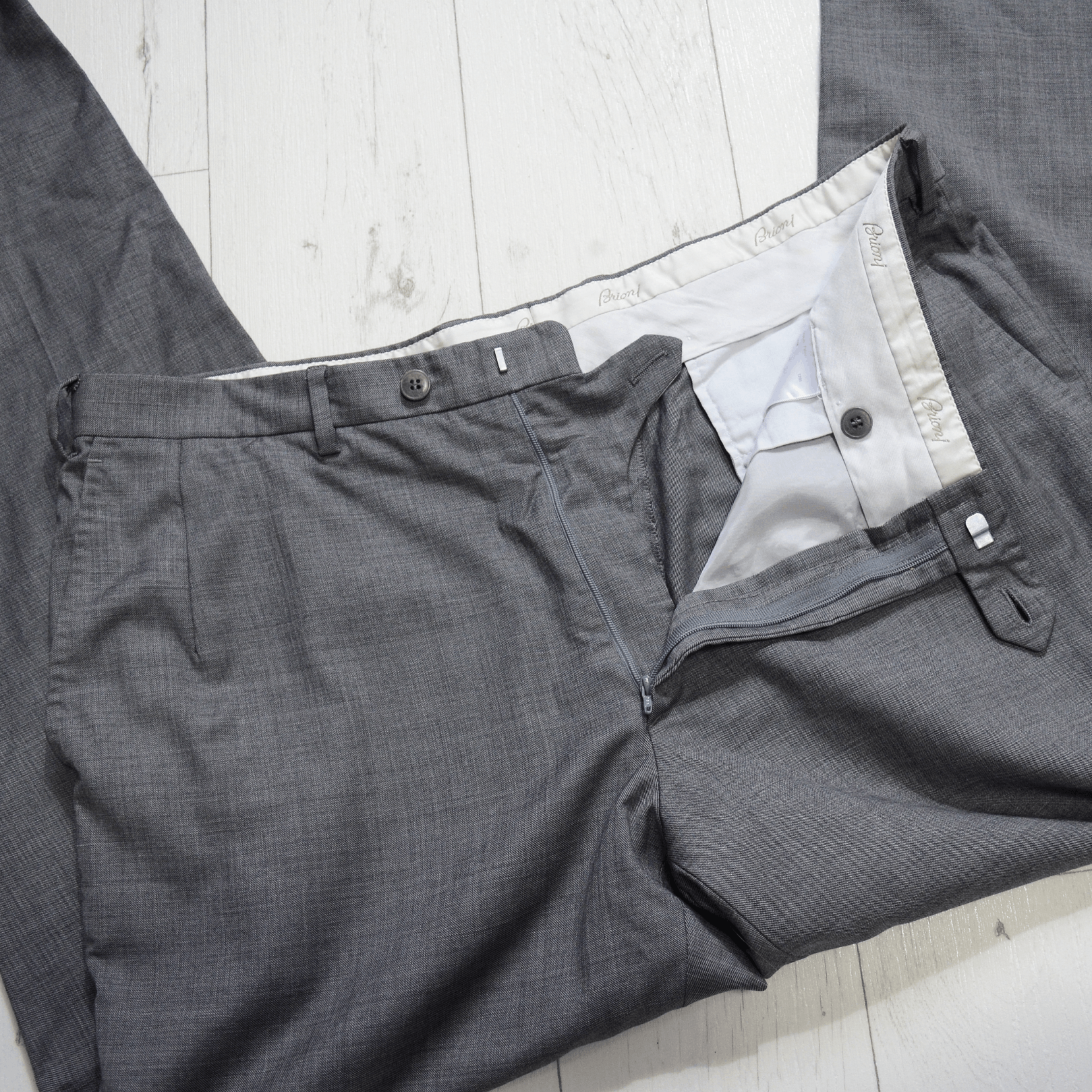 Brioni Brioni Cannes Pants Mens size 54R Wool Flat Front Trouser Size US 34 / EU 50 - 7 Thumbnail
