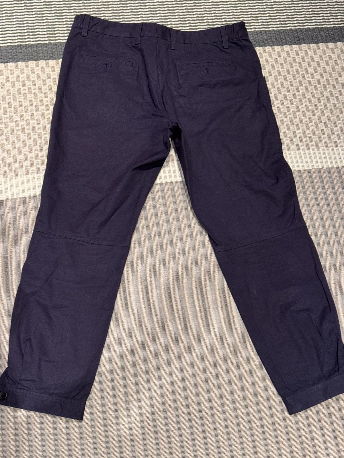 Lanvin Lanvin Navy Cotton Tapered Pants, Patch Pockets – Size 50 Size US 34 / EU 50 - 5 Thumbnail