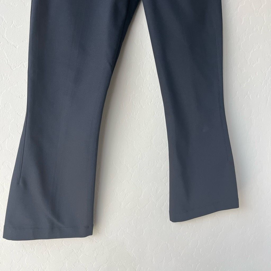 The Row The Row Black Low Rise Cropped Flare Leg Scuba Pull-On Pants Size 26" / US 2 / IT 38 - 3 Thumbnail