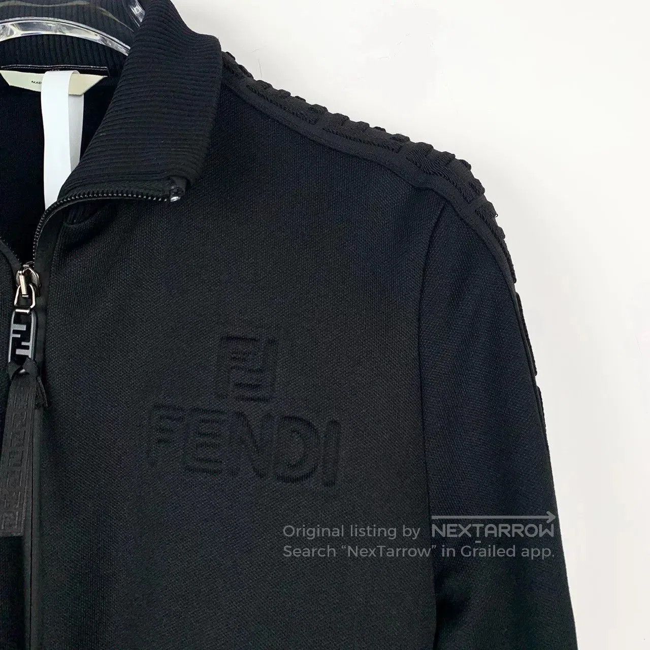 Fendi fendi black logo zip sports jacket. Size US M / EU 48-50 / 2 - 3 Thumbnail