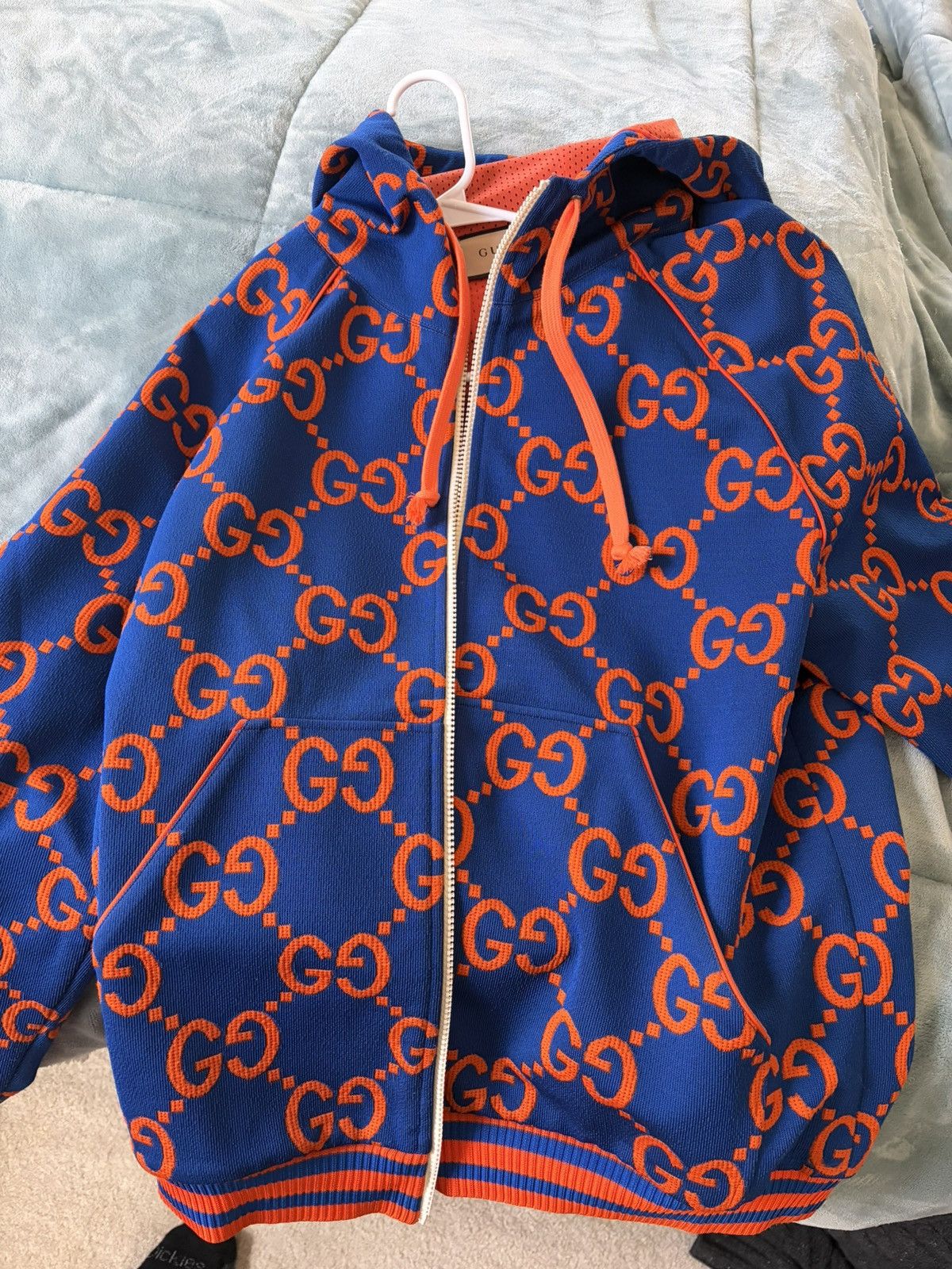Gucci Gucci blue and orange hoodie Size US M / EU 48-50 / 2 - 3 Thumbnail