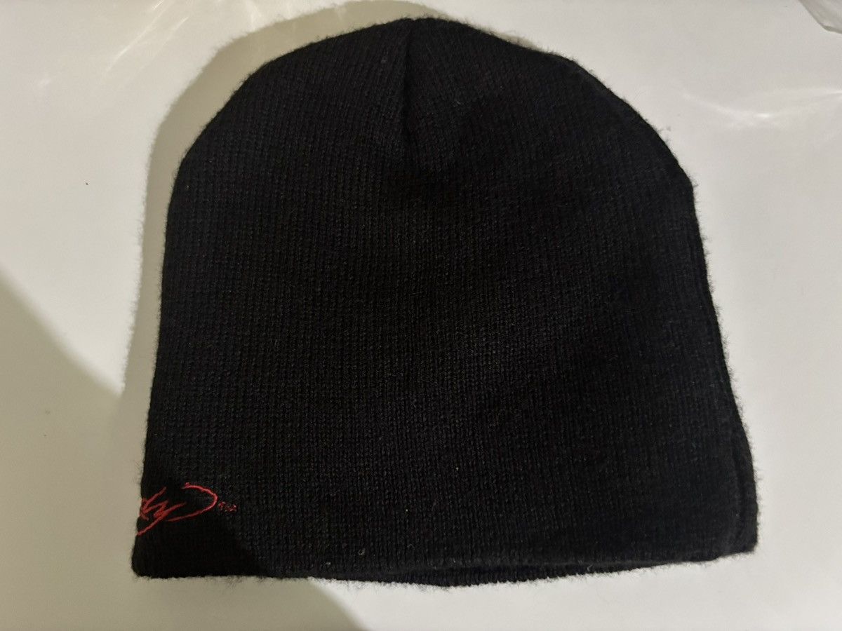 Ed Hardy Ed Hardy skull tattoo rhinestones Y2K black beanie Size ONE SIZE - 2 Thumbnail
