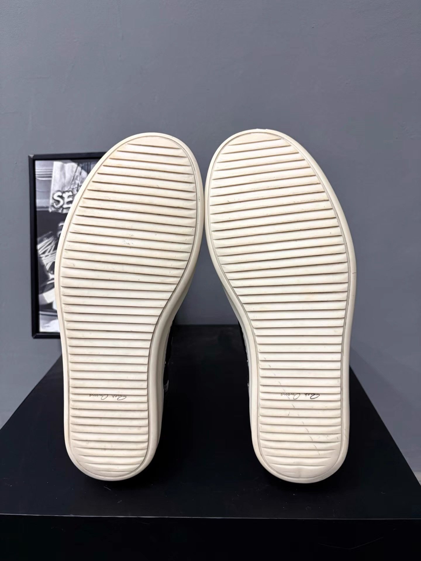 Rick Owens Rick Owens High Matte Black White Ramones K34 Size US 9.5 / EU 42-43 - 7 Thumbnail