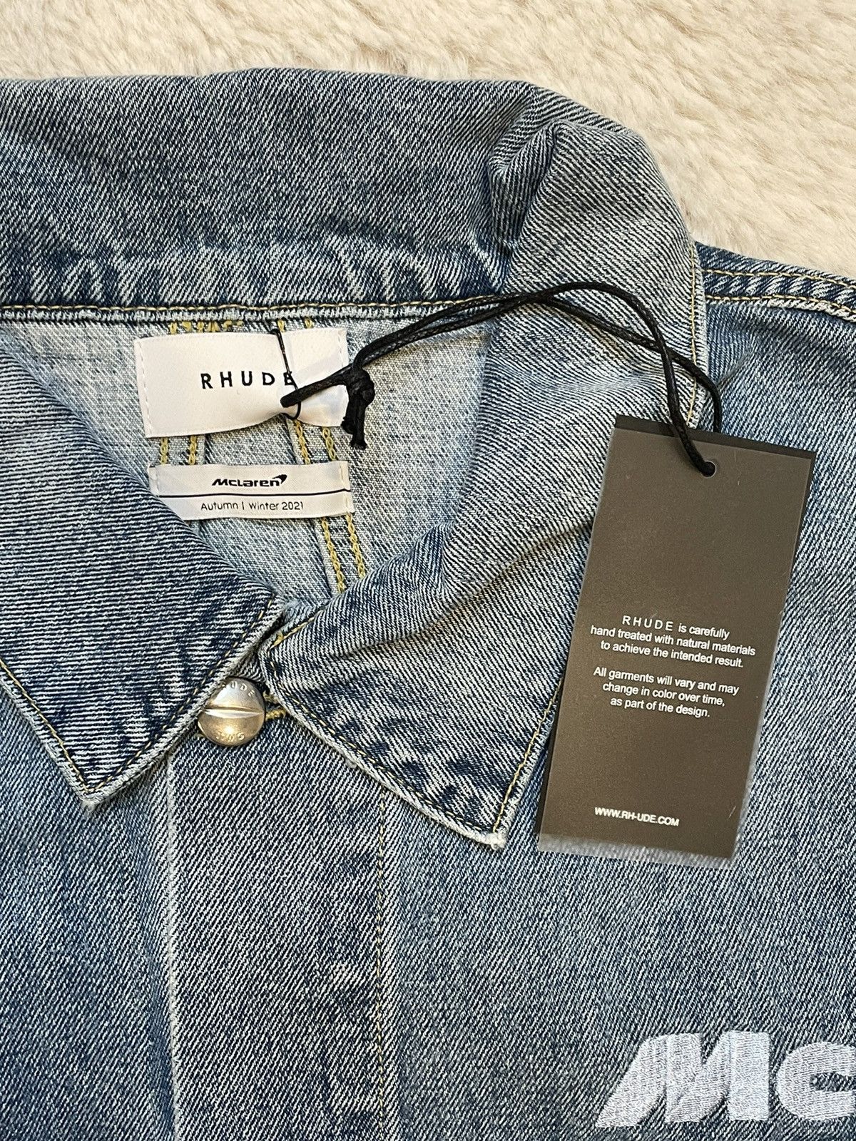 Rhude Rhude x Mclaren Denim Jacket Size US L / EU 52-54 / 3 - 7 Thumbnail