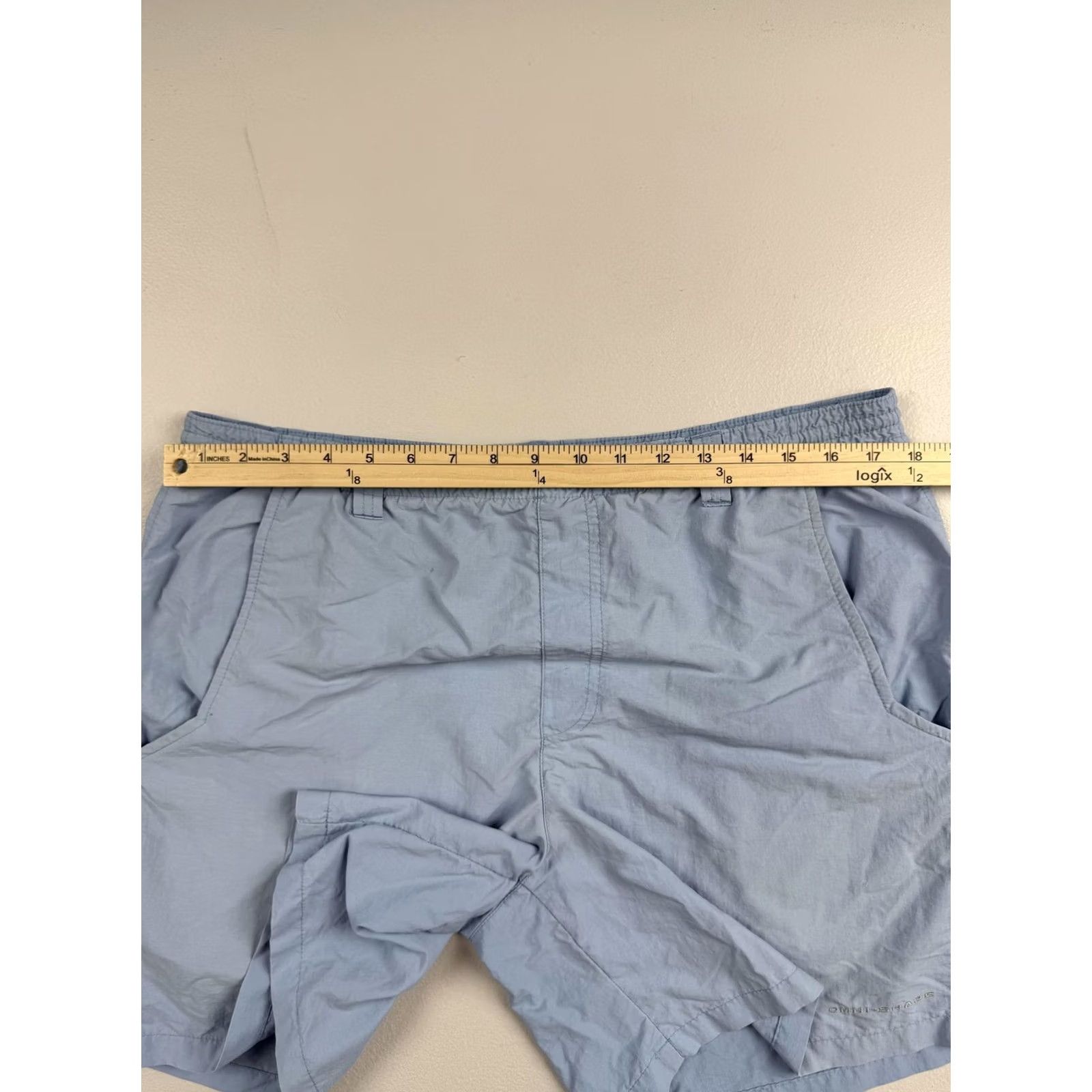 Vintage Columbia Mens S Shorts Blue Nylon Elastic Waist 5 Inseam Lightweight Casual Cargo Microfiber Quick Dry PFG Size US 29 - 5 Thumbnail