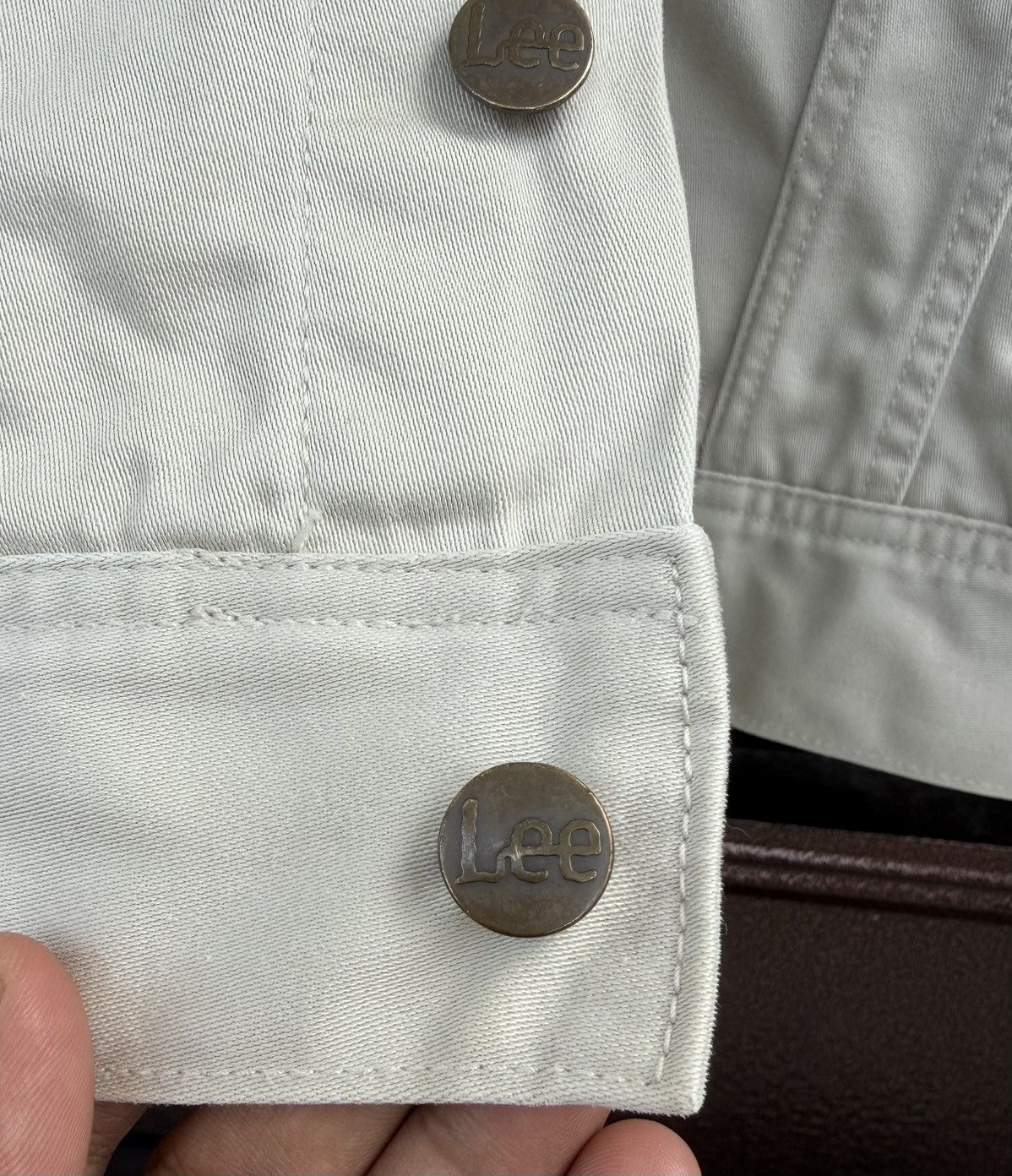 Lee Vintage Lee Westerner Jacket Cream Denim Western Trucker Size US M / EU 48-50 / 2 - 8 Thumbnail