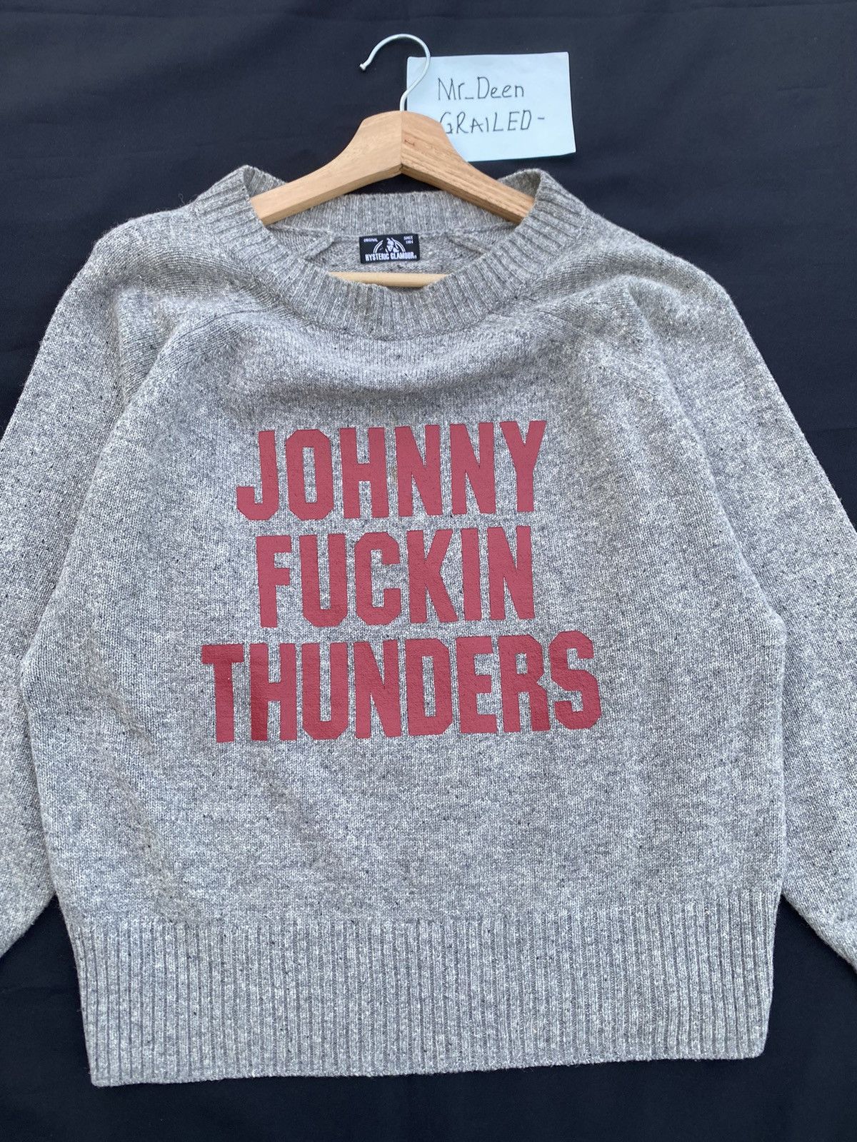 Hysteric Glamour Rare Hysteric Glamour Johny Fucking Thunder Wool Sweater Size US M / EU 48-50 / 2 - 7 Thumbnail