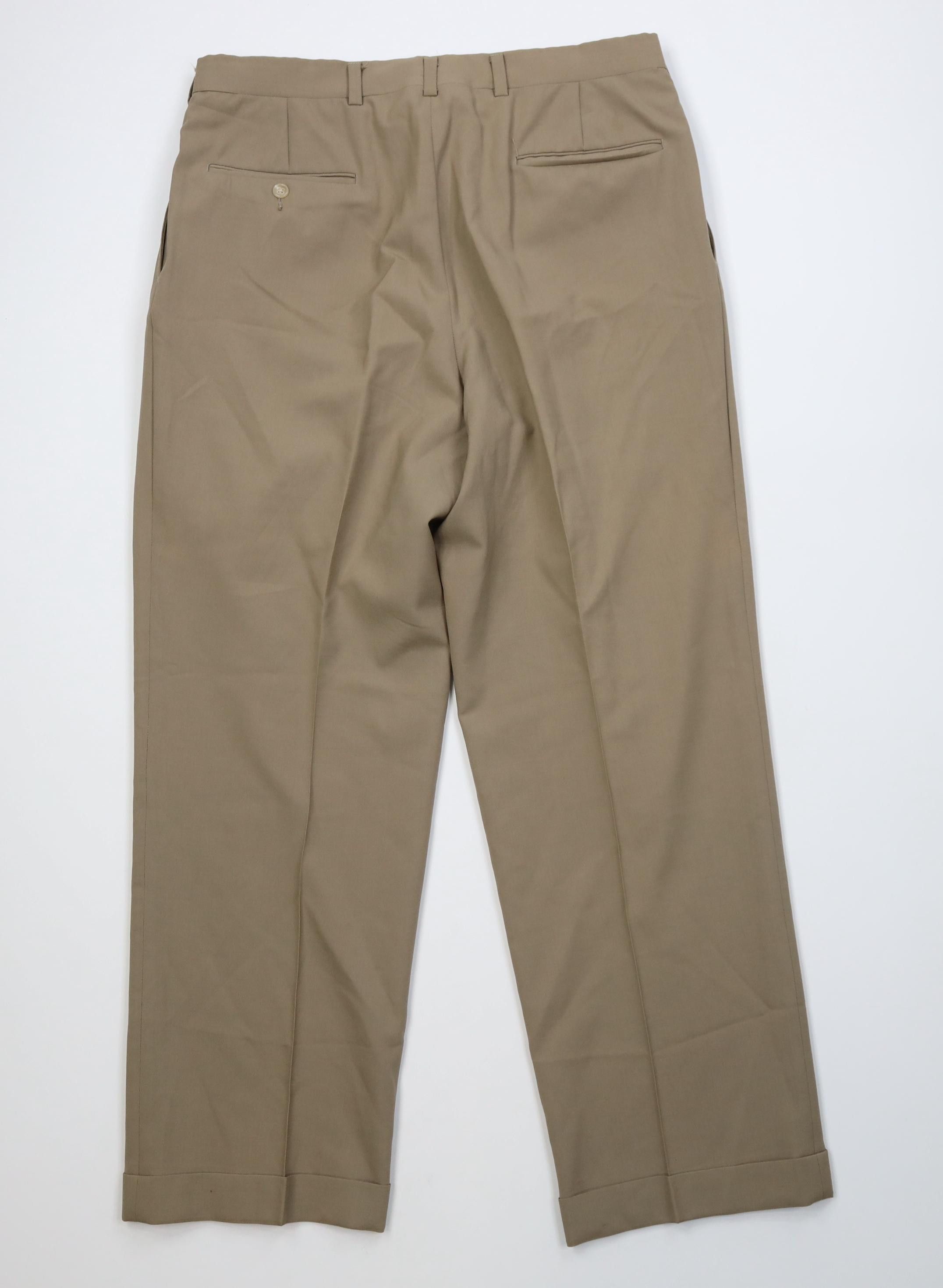 Vintage Vintage 90s Streetwear Gabardine Knit Wide Leg Chino Pants Size US 34 / EU 50 - 10 Thumbnail