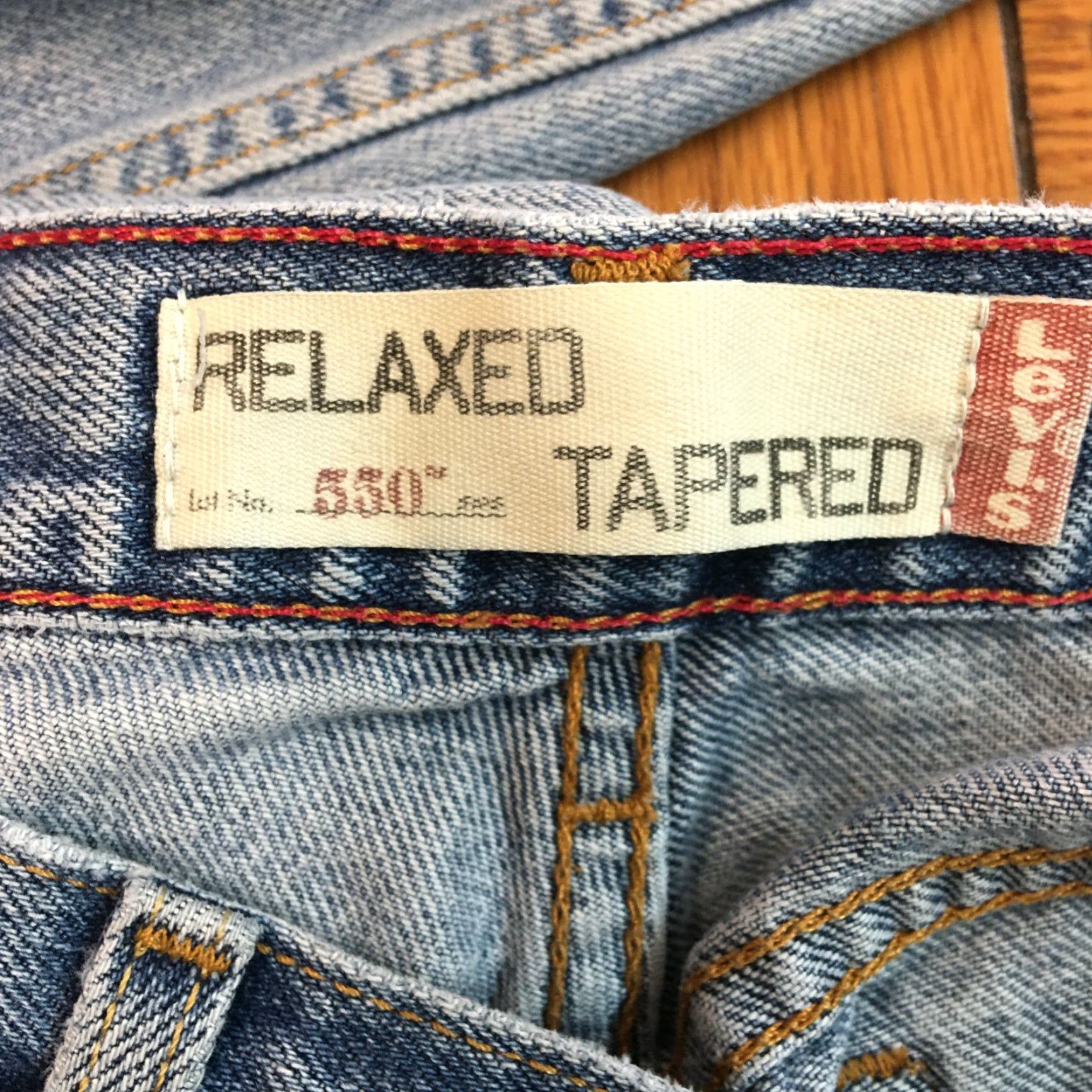 Levi's Levi's 550 Mens Tapered Relaxed Fit Denim Jeans Size 32 Waist 32 Inseam Blue Cotton Size US 32 / EU 48 - 5 Thumbnail