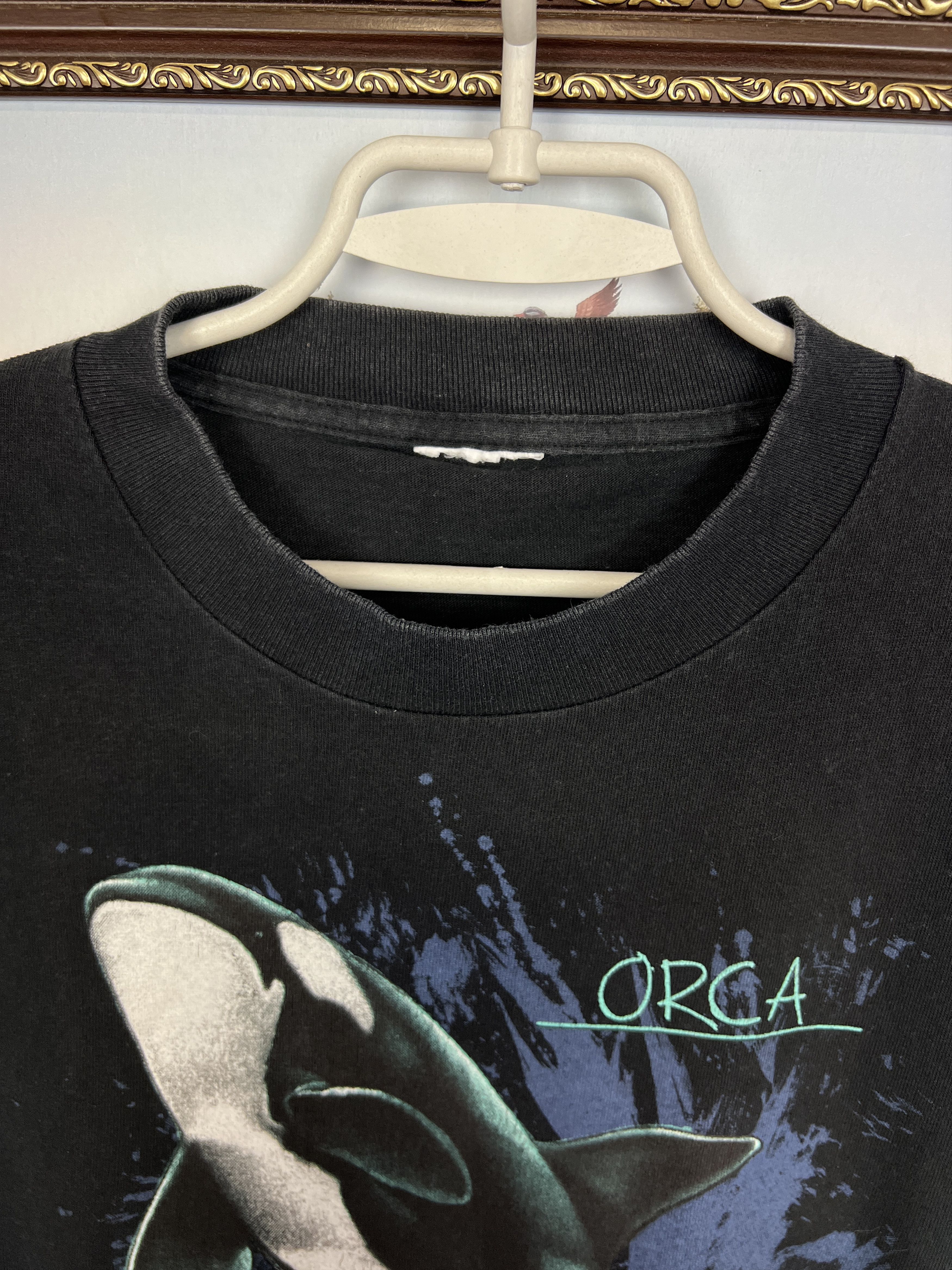 Vintage Vintage SeaWorld Shamu Orca Whale Navy Tee Over Print Size US M / EU 48-50 / 2 - 7 Thumbnail