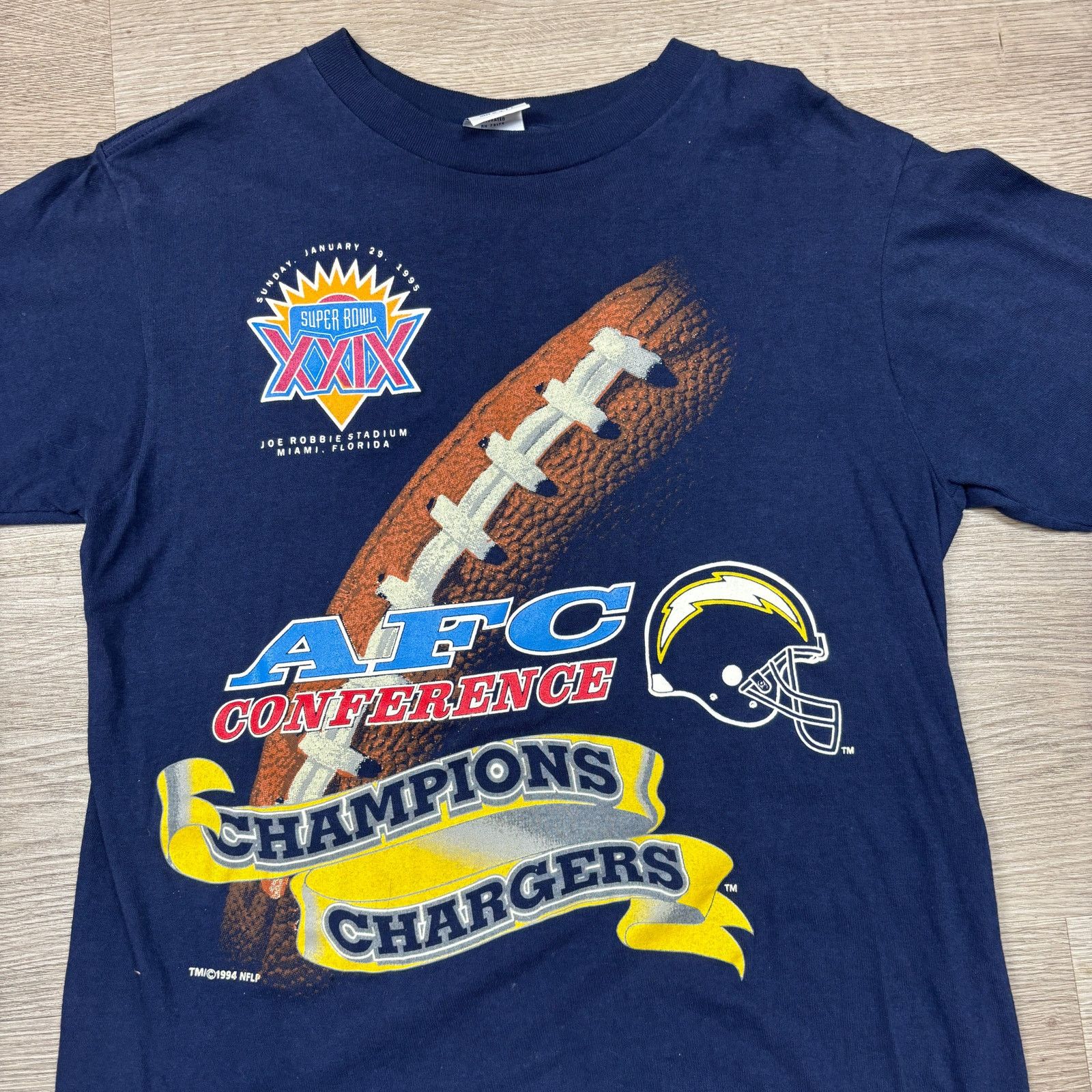 NFL × Vintage Vintage 90s San Diego Chargers AFC Super Bowl Shirt Men's M Size US M / EU 48-50 / 2 - 2 Thumbnail