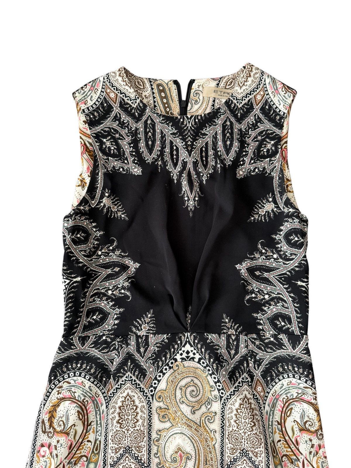 Etro ETRO Paisley Print Black Bodice Dress Size S / US 4 / IT 40 - 3 Thumbnail
