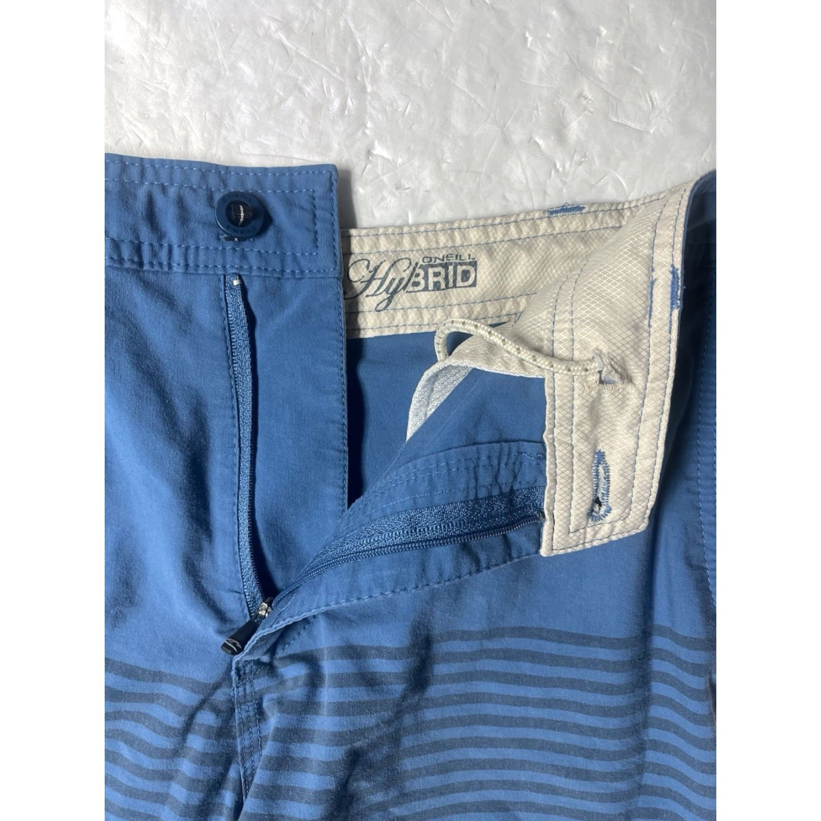 O'Neill O'Neill Shorts Blue Stripe Hybrid Walk Chino Golf Casual Beach Men’s 32 Size US 32 / EU 48 - 6 Thumbnail