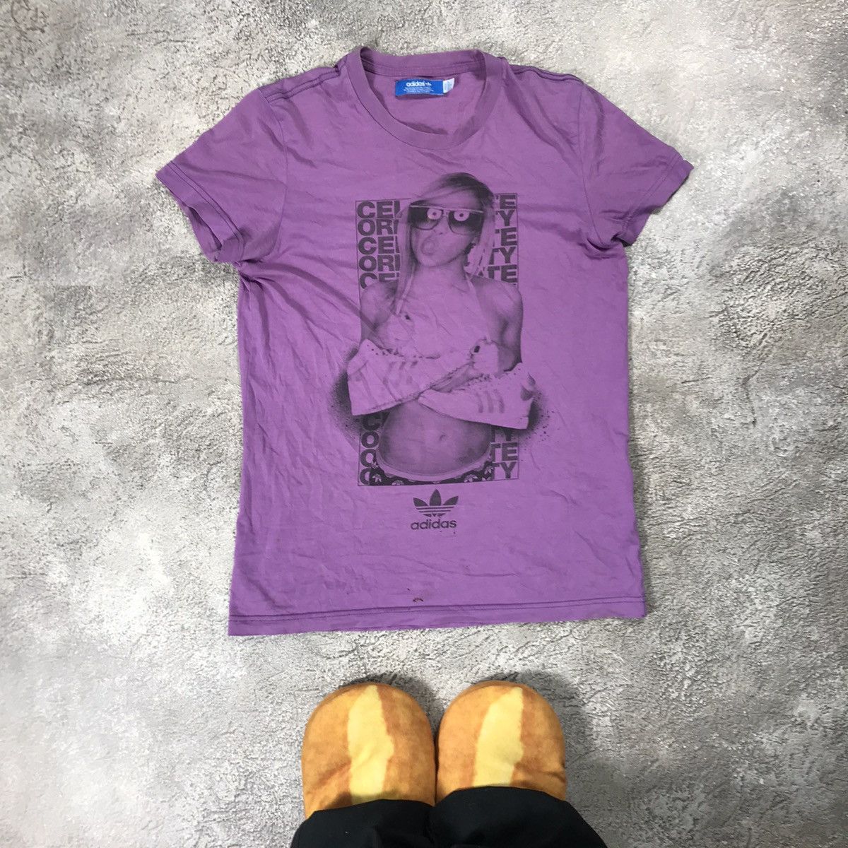 Vintage Vintage Y2K Graphic Tee Sun Faded Streetwear Purple Baggy S Size US S / EU 44-46 / 1 - 1 Thumbnail