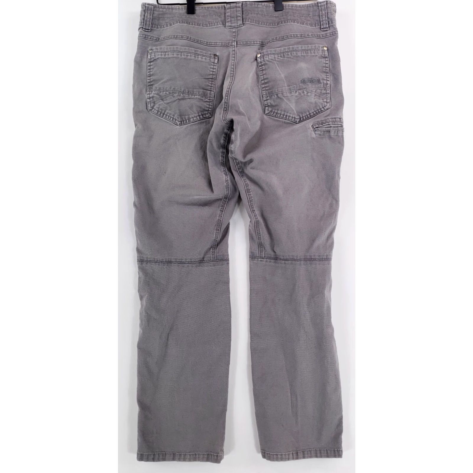 Vintage VINTAGE Kuhl Kanvus Jean Pants Gray Mens 34 x 30 Straight Inseam 29" 34 Size US 34 / EU 50 - 2 Thumbnail