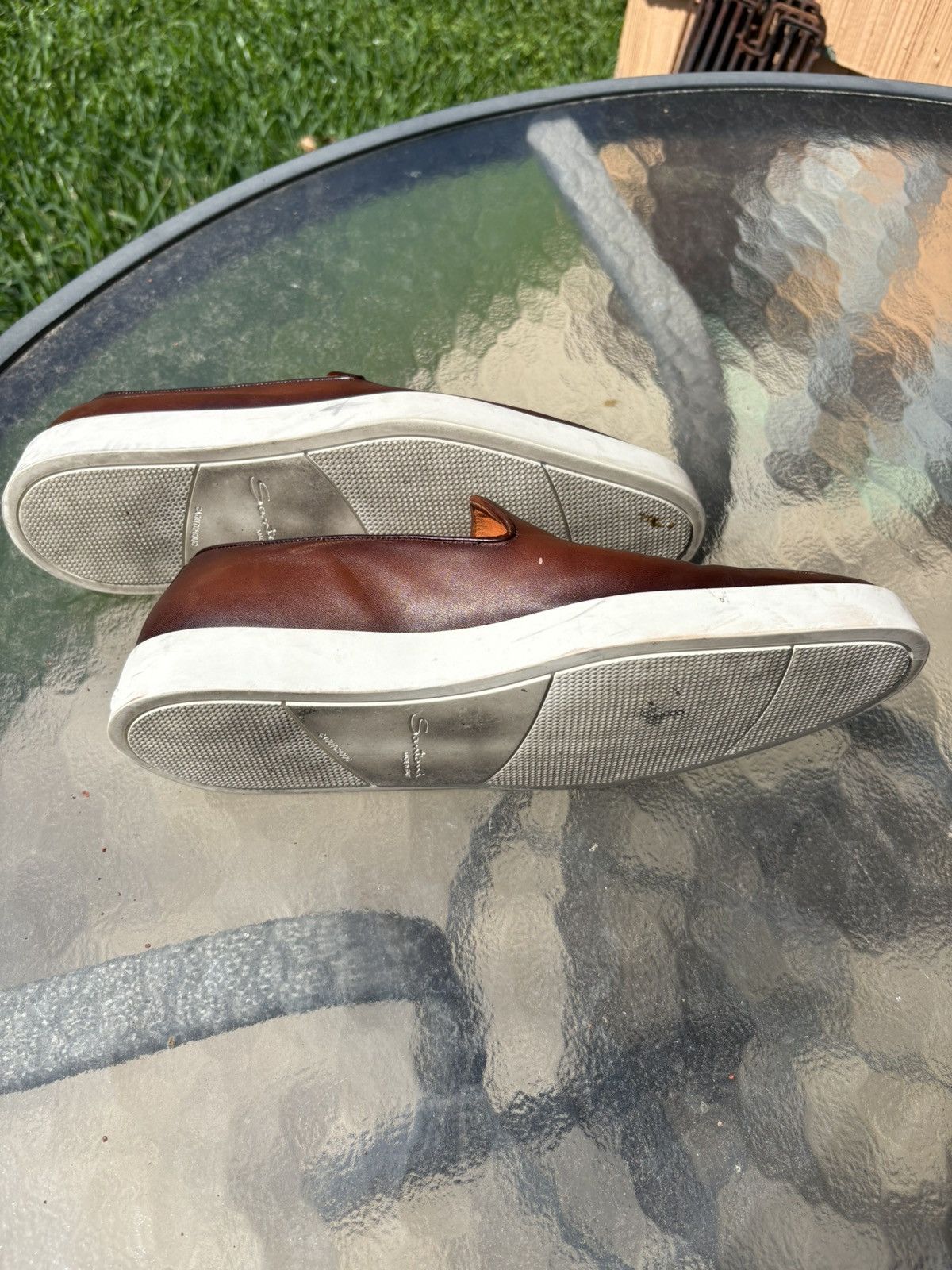 Santoni SANTONI Pancia Brown Leather Loafer Size US 8 / EU 41 - 5 Thumbnail