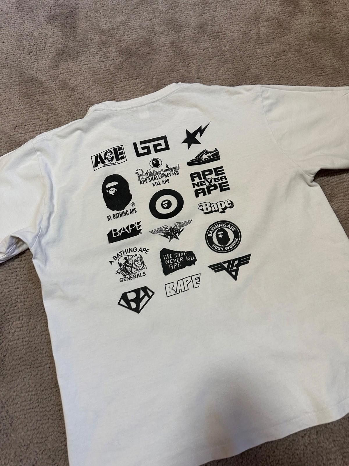 Bape Bape All Logo A Bathing Ape Japan Streetwear Size US L / EU 52-54 / 3 - 8 Thumbnail