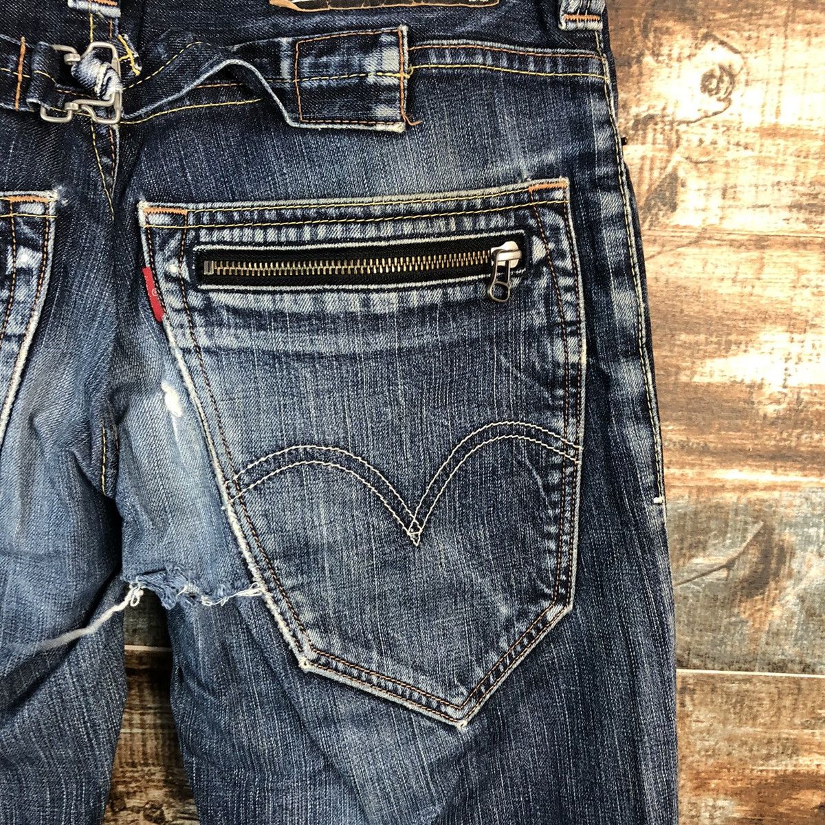 Levi's DLL Levis 511 Slim Fit Blue Denim Pants #C125 Size US 30 / EU 46 - 16 Thumbnail