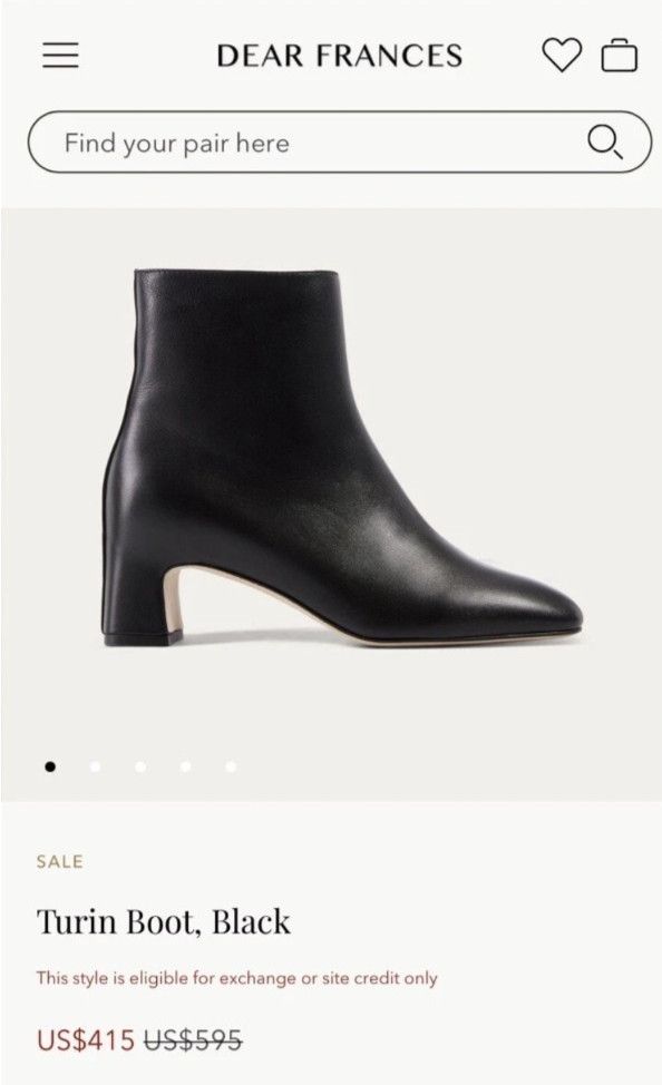 Dear Frances Dear Frances Turin Boot Lather booties Women's Sze EU 37 Size US 6.5 / IT 36.5 - 18 Thumbnail
