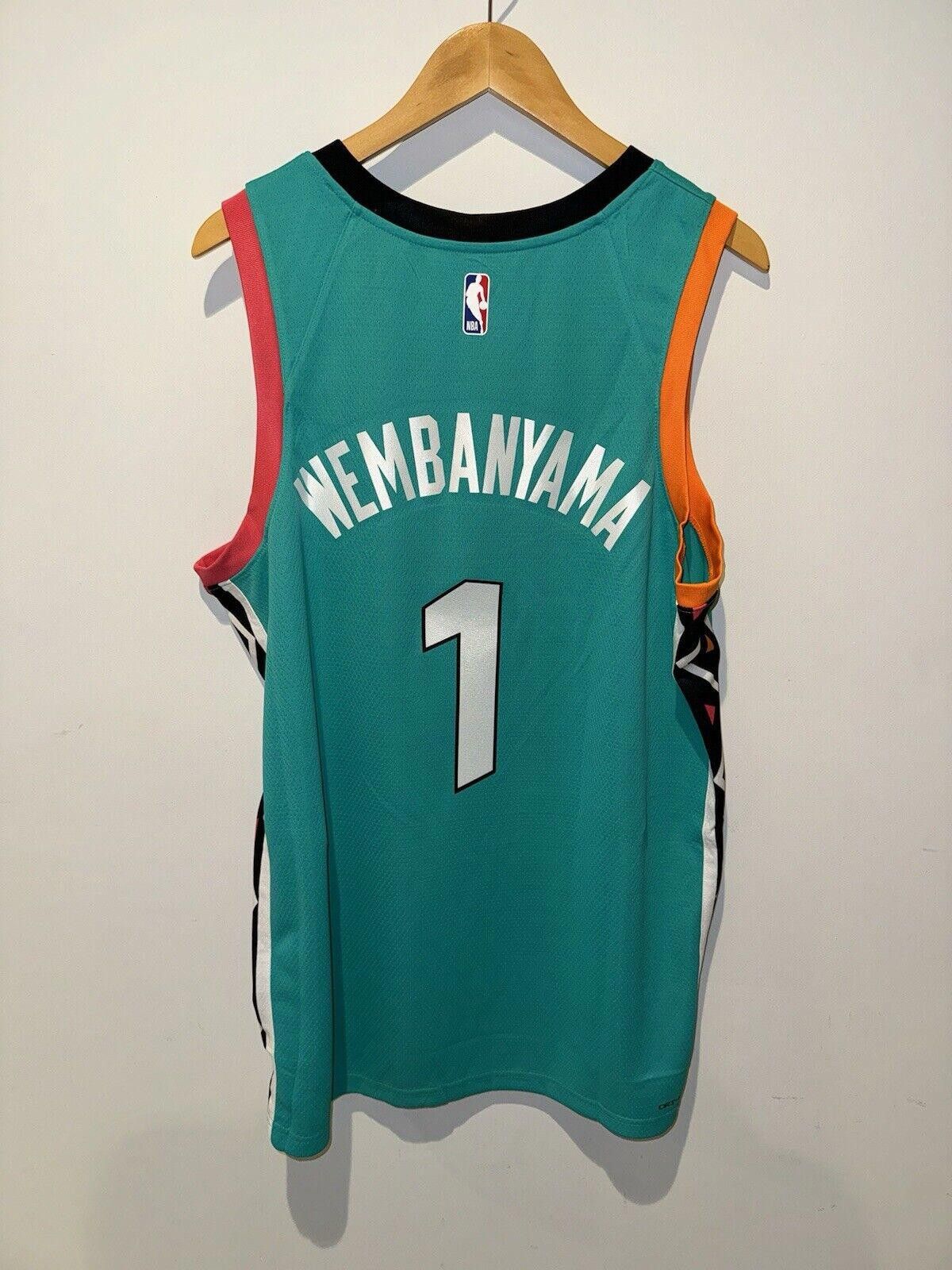 Designer RARE BNWT Victor Wembanyama Jersey XL 52 San Antonio Spurs Size ONE SIZE - 2 Thumbnail