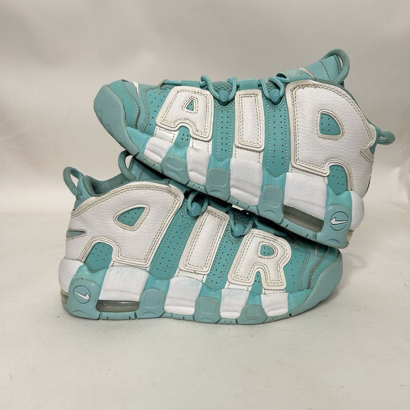 Nike Nike Air More Uptempo GS “Island Green White” Size US 6.5 / IT 36.5 - 1 Thumbnail