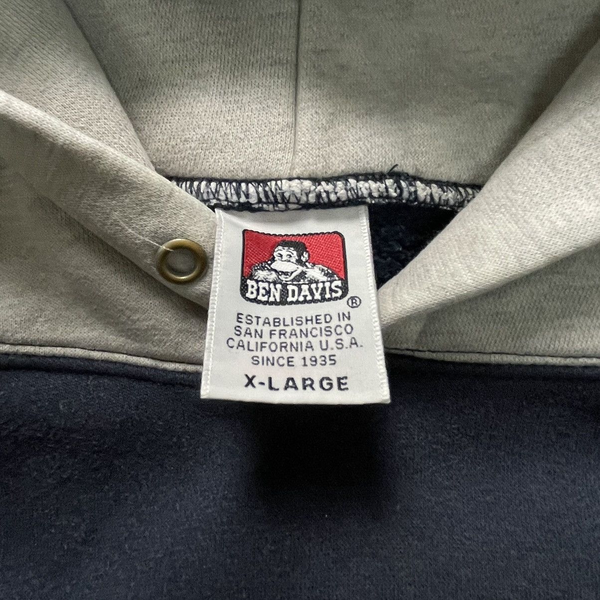 Ben Davis VINTAGE BEN DAVIS HEAVYWEIGHT HOODIE SWEATSHIRT Size US XL / EU 56 / 4 - 12 Thumbnail