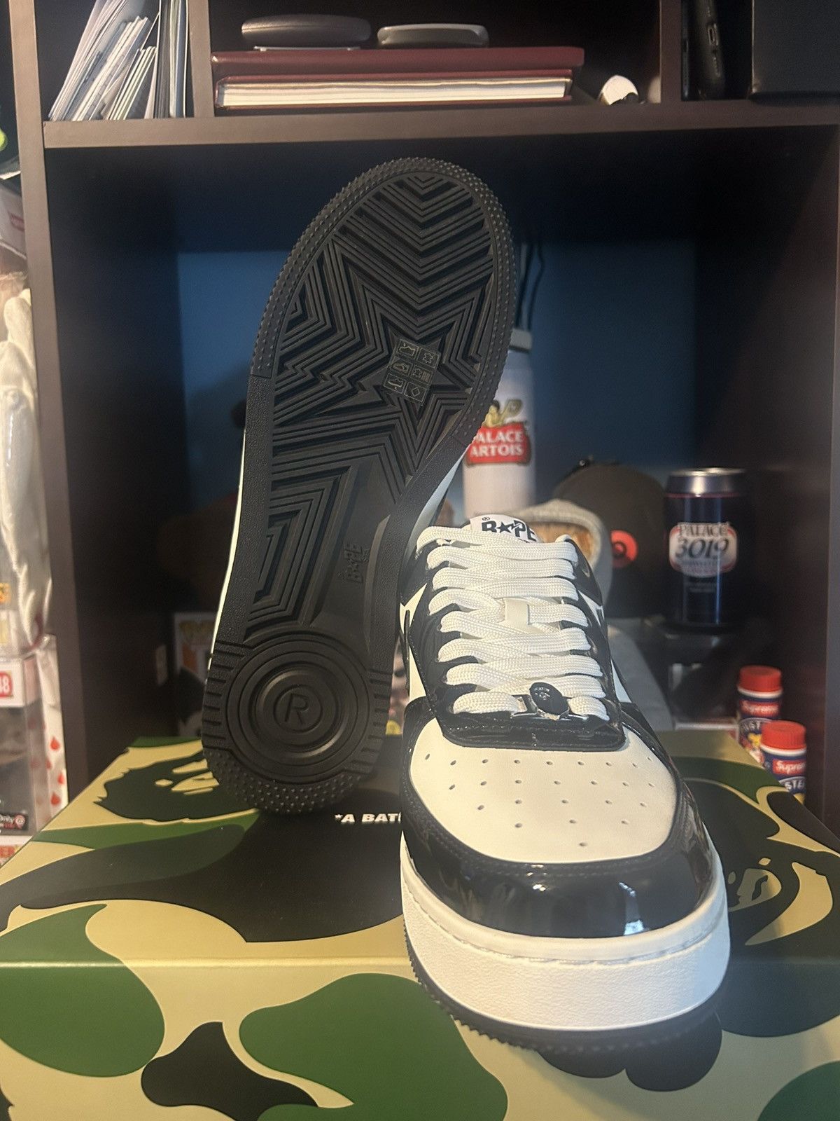 Bape Bapesta Icon #1 M2 ‘Black’ - [ 1L80191305 ] Size US 12 / EU 45 - 3 Thumbnail