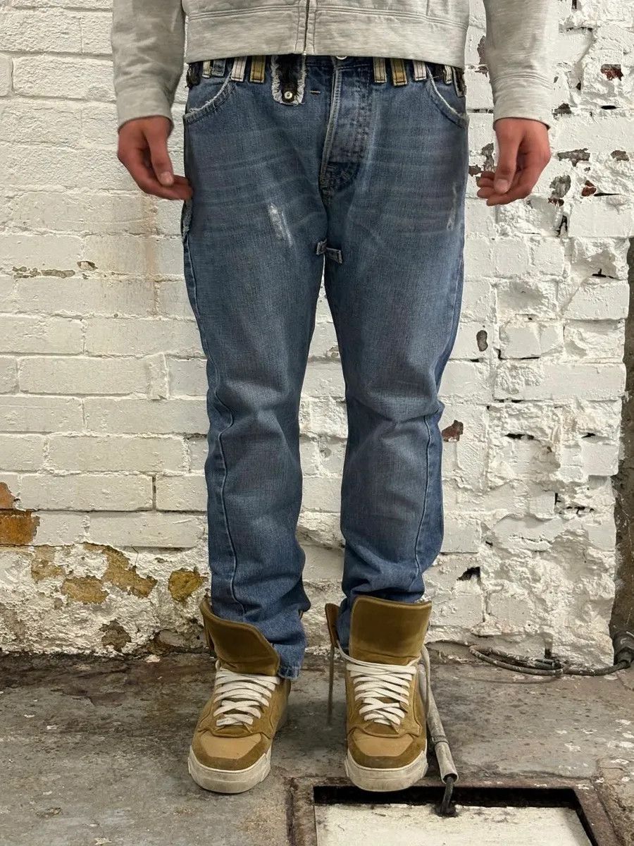 Dsquared2 SS2005 Dsquared2 DCDC Multi Belt Loop Blue Jeans Size US 32 / EU 48 - 3 Thumbnail